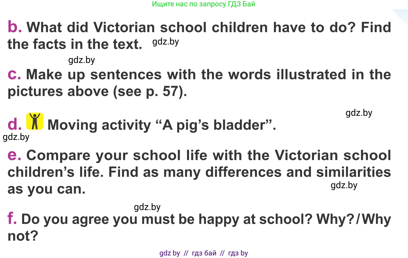 Английский язык (english), 6 класс Учебник, авторы: Демченко Наталья Валентиновна, Севрюкова Татьяна Юрьевна, Юхнель Наталья Валентиновна, Наумова Елена Георгиевна, Рыбалко О Н, Манешина А В, Маслёнченко Н А, издательство Вышэйшая школа, Минск, 2018, красного цвета, Часть 1, страница 56, номер 2, Условие (продолжение 4)