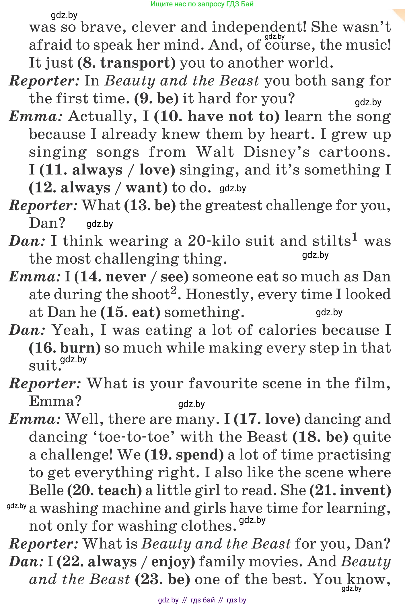 Английский язык (english), 6 класс Учебник, авторы: Демченко Наталья Валентиновна, Севрюкова Татьяна Юрьевна, Юхнель Наталья Валентиновна, Наумова Елена Георгиевна, Рыбалко О Н, Манешина А В, Маслёнченко Н А, издательство Вышэйшая школа, Минск, 2018, красного цвета, Часть 2, страница 180, номер 2, Условие (продолжение 2)