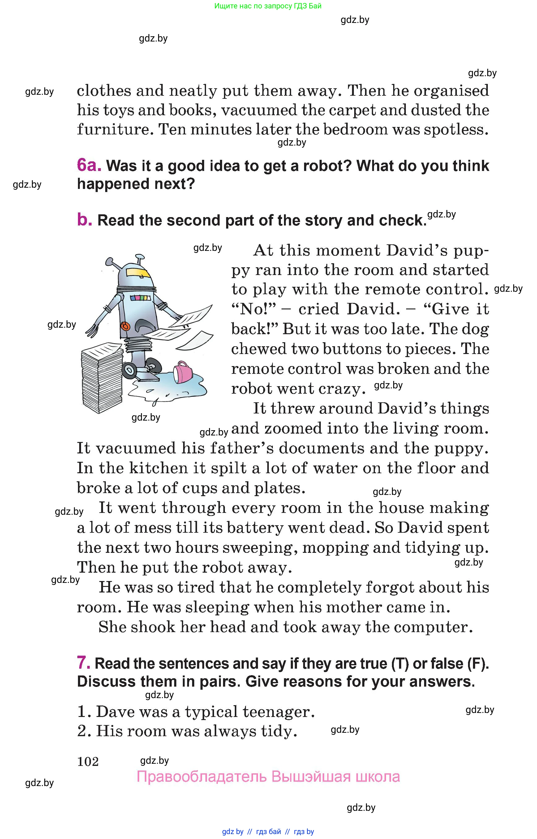 Английский язык (english), 6 класс Учебник, авторы: Демченко Наталья Валентиновна, Севрюкова Татьяна Юрьевна, Юхнель Наталья Валентиновна, Наумова Елена Георгиевна, Рыбалко О Н, Манешина А В, Маслёнченко Н А, издательство Вышэйшая школа, Минск, 2018, красного цвета, Часть 1, страница 102