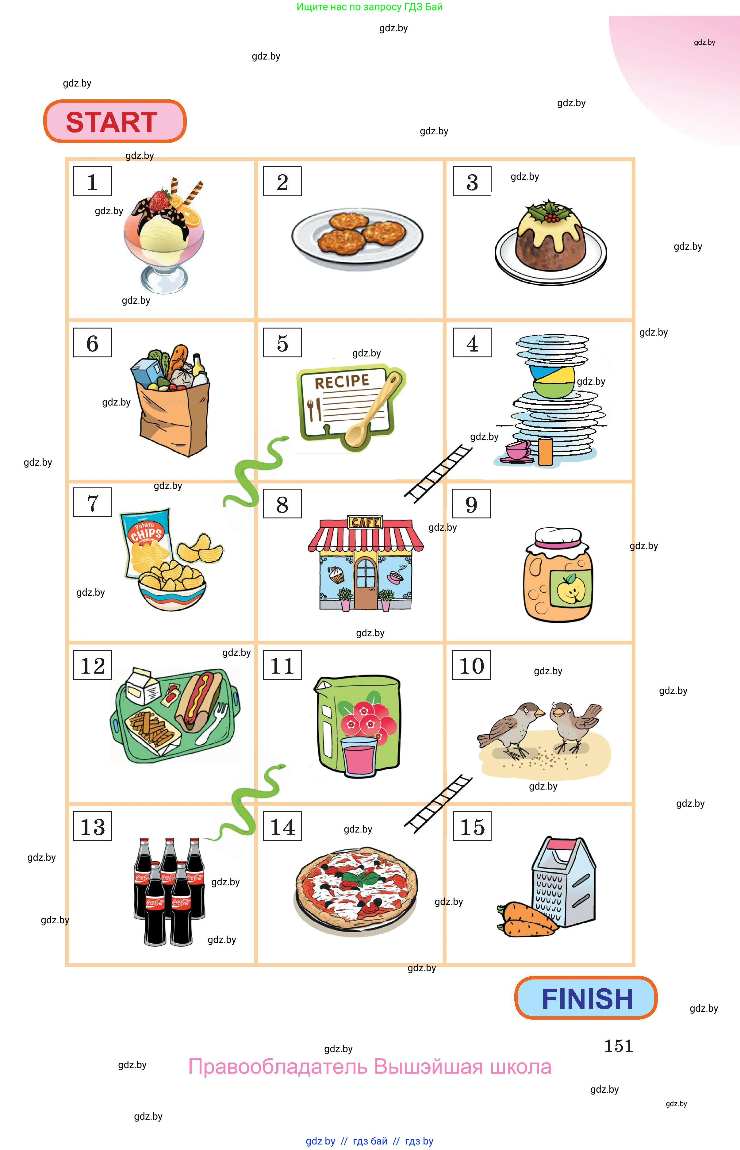 Английский язык (english), 6 класс Учебник, авторы: Демченко Наталья Валентиновна, Севрюкова Татьяна Юрьевна, Юхнель Наталья Валентиновна, Наумова Елена Георгиевна, Рыбалко О Н, Манешина А В, Маслёнченко Н А, издательство Вышэйшая школа, Минск, 2018, красного цвета, Часть 1, страница 151