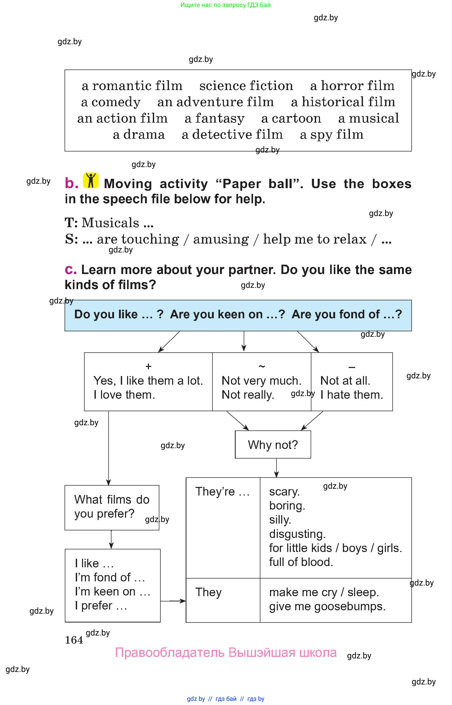 Английский язык (english), 6 класс Учебник, авторы: Демченко Наталья Валентиновна, Севрюкова Татьяна Юрьевна, Юхнель Наталья Валентиновна, Наумова Елена Георгиевна, Рыбалко О Н, Манешина А В, Маслёнченко Н А, издательство Вышэйшая школа, Минск, 2018, красного цвета, страница 164