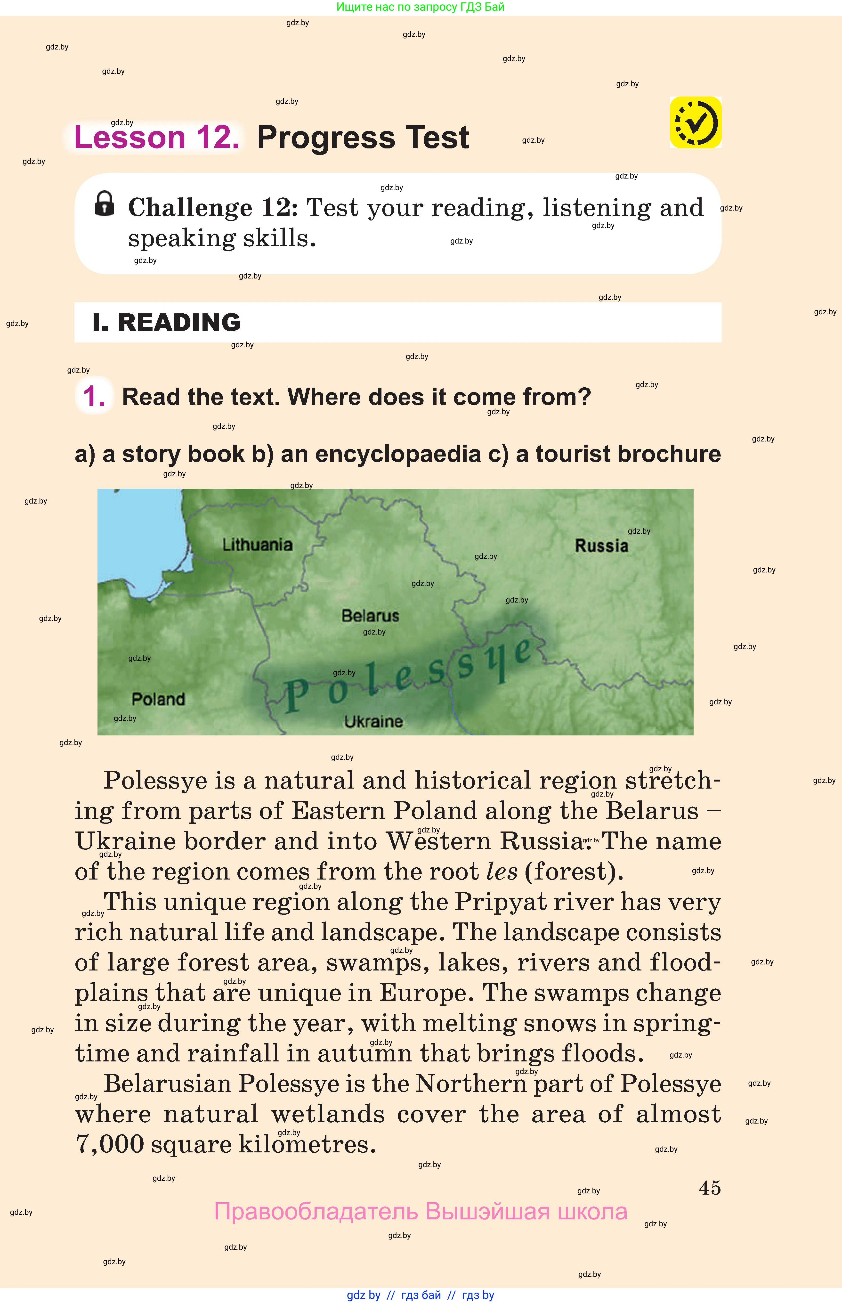 Английский язык (english), 6 класс Учебник, авторы: Демченко Наталья Валентиновна, Севрюкова Татьяна Юрьевна, Юхнель Наталья Валентиновна, Наумова Елена Георгиевна, Рыбалко О Н, Манешина А В, Маслёнченко Н А, издательство Вышэйшая школа, Минск, 2018, красного цвета, Часть 2, страница 45