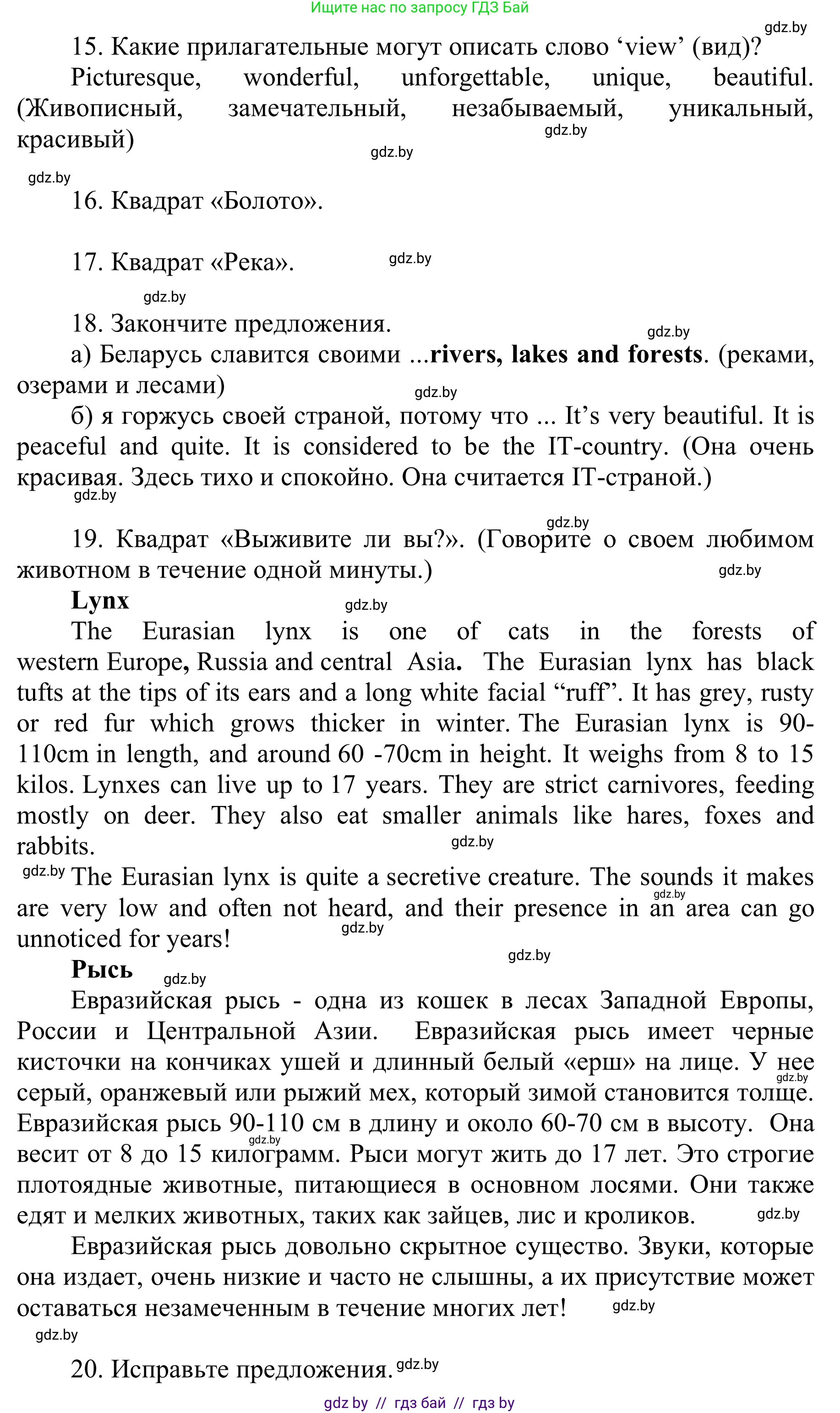Английский язык (english), 6 класс Учебник, авторы: Демченко Наталья Валентиновна, Севрюкова Татьяна Юрьевна, Юхнель Наталья Валентиновна, Наумова Елена Георгиевна, Рыбалко О Н, Манешина А В, Маслёнченко Н А, издательство Вышэйшая школа, Минск, 2018, красного цвета, Часть 2, страница 82, номер 2, Решение (продолжение 4)