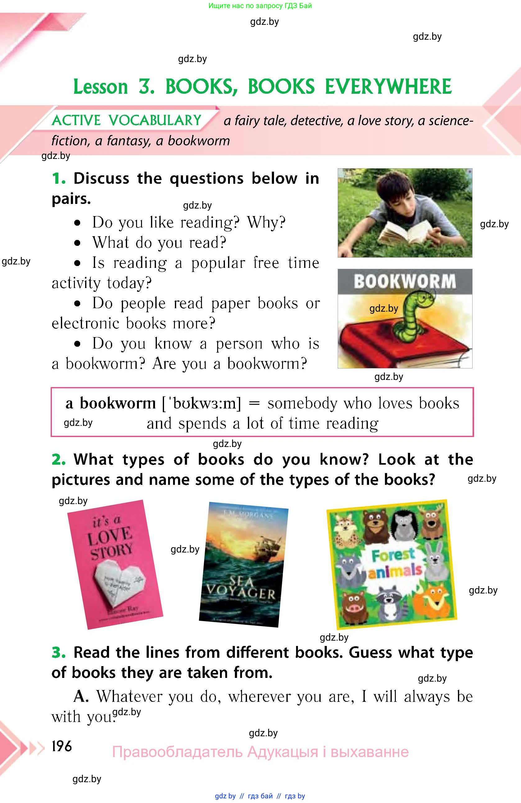 Английский язык (english), 6 класс Учебник, авторы: Юхнель Наталья Валентиновна, Наумова Елена Георгиевна, Малиновская Елена Александровна, издательство Адукацыя i выхаванне, Минск, 2021, страница 196