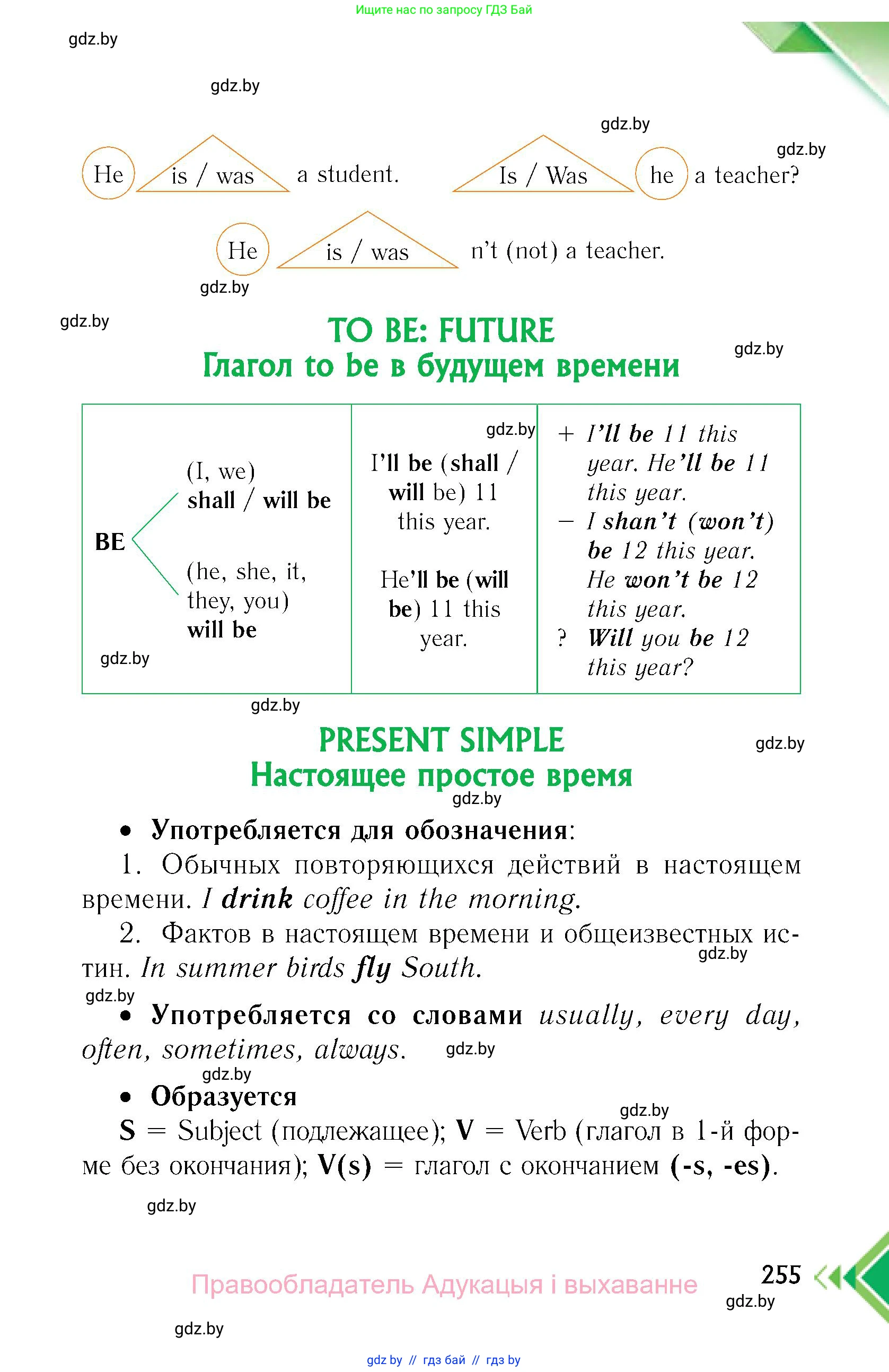 Английский язык (english), 6 класс Учебник, авторы: Юхнель Наталья Валентиновна, Наумова Елена Георгиевна, Малиновская Елена Александровна, издательство Адукацыя i выхаванне, Минск, 2021, страница 255