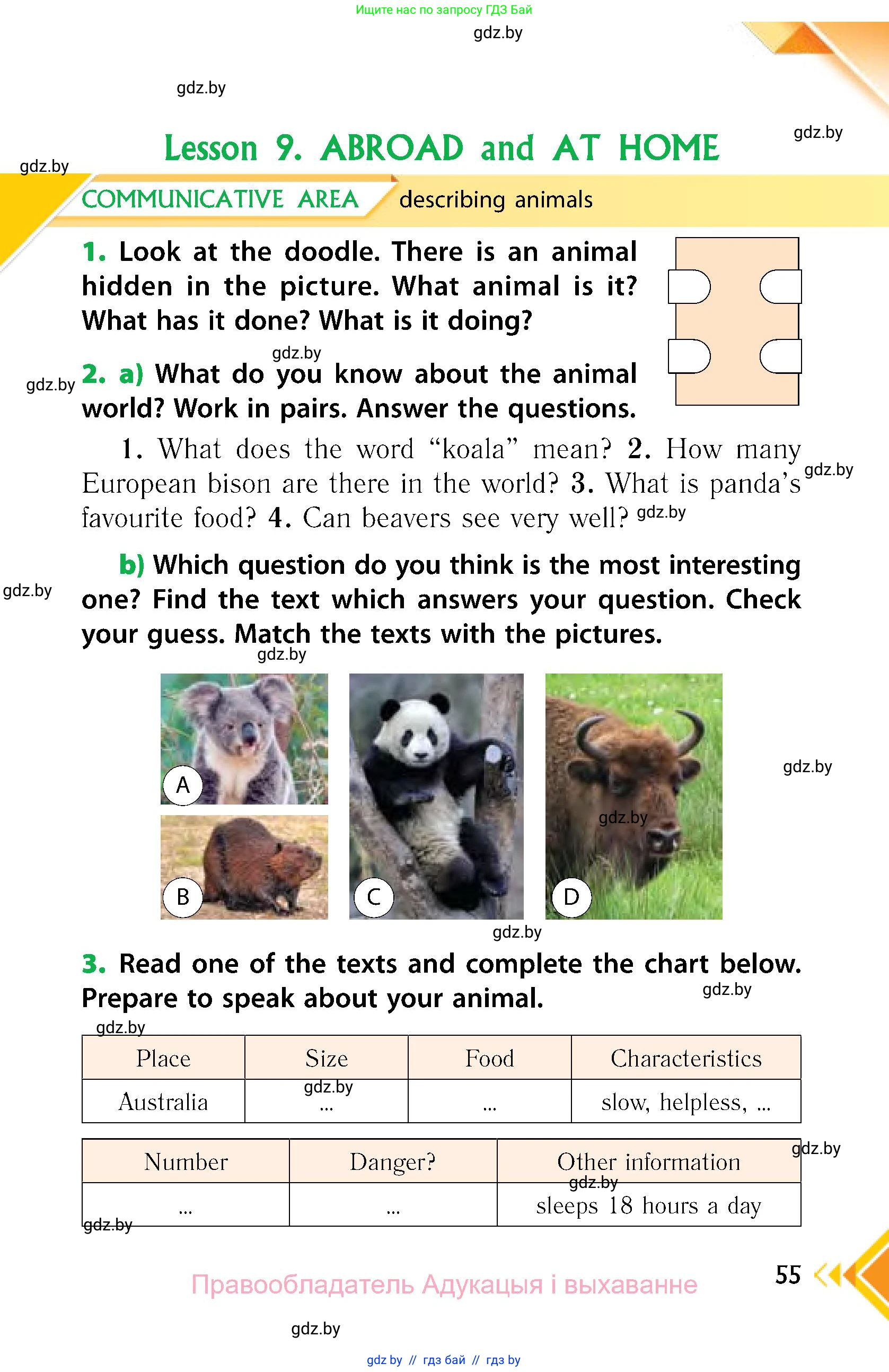 Английский язык (english), 6 класс Учебник, авторы: Юхнель Наталья Валентиновна, Наумова Елена Георгиевна, Малиновская Елена Александровна, издательство Адукацыя i выхаванне, Минск, 2021, страница 55