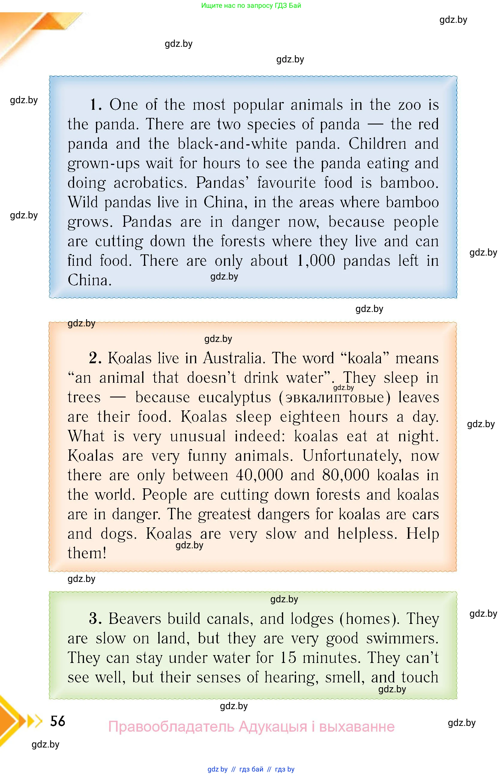 Английский язык (english), 6 класс Учебник, авторы: Юхнель Наталья Валентиновна, Наумова Елена Георгиевна, Малиновская Елена Александровна, издательство Адукацыя i выхаванне, Минск, 2021, страница 56