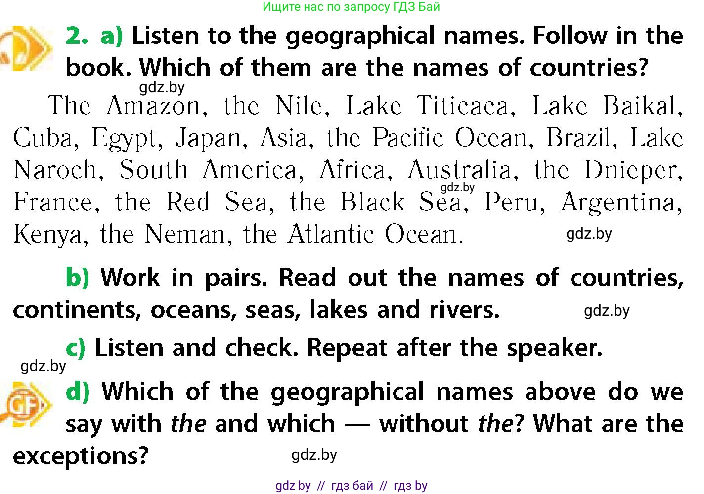 Английский язык (english), 6 класс Учебник, авторы: Юхнель Наталья Валентиновна, Наумова Елена Георгиевна, Малиновская Елена Александровна, издательство Адукацыя i выхаванне, Минск, 2021, страница 29, номер 2, Условие