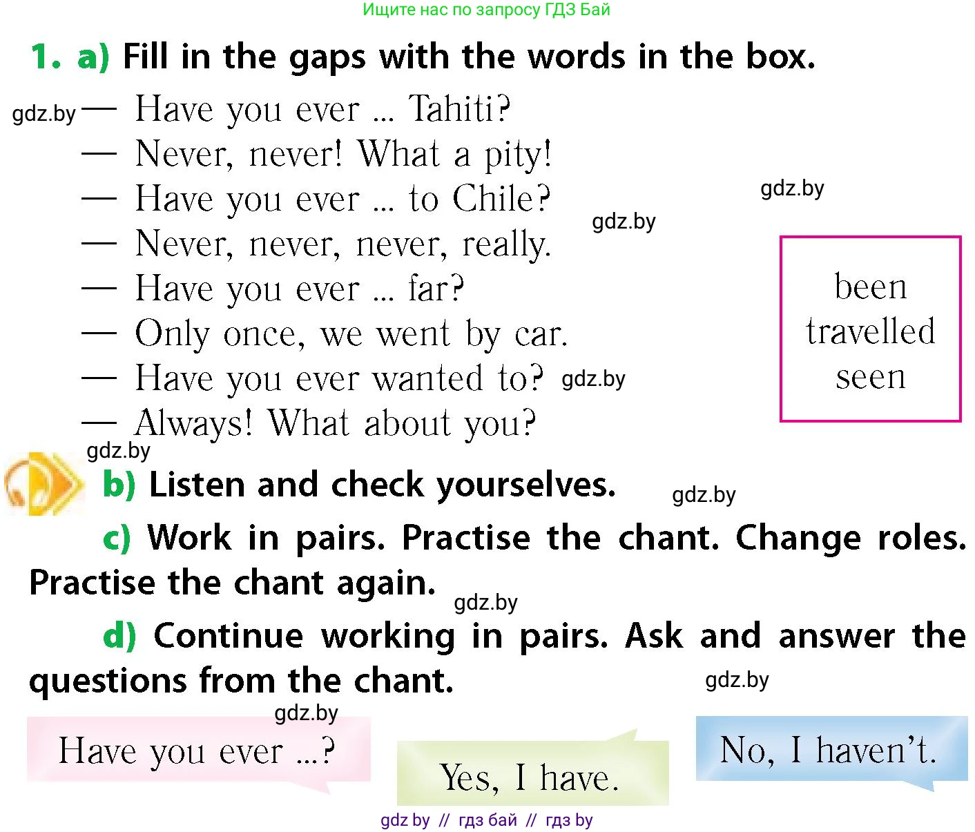 Английский язык (english), 6 класс Учебник, авторы: Юхнель Наталья Валентиновна, Наумова Елена Георгиевна, Малиновская Елена Александровна, издательство Адукацыя i выхаванне, Минск, 2021, страница 35, номер 1, Условие