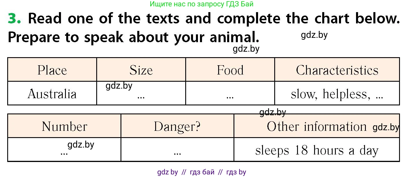 Английский язык (english), 6 класс Учебник, авторы: Юхнель Наталья Валентиновна, Наумова Елена Георгиевна, Малиновская Елена Александровна, издательство Адукацыя i выхаванне, Минск, 2021, страница 55, номер 3, Условие
