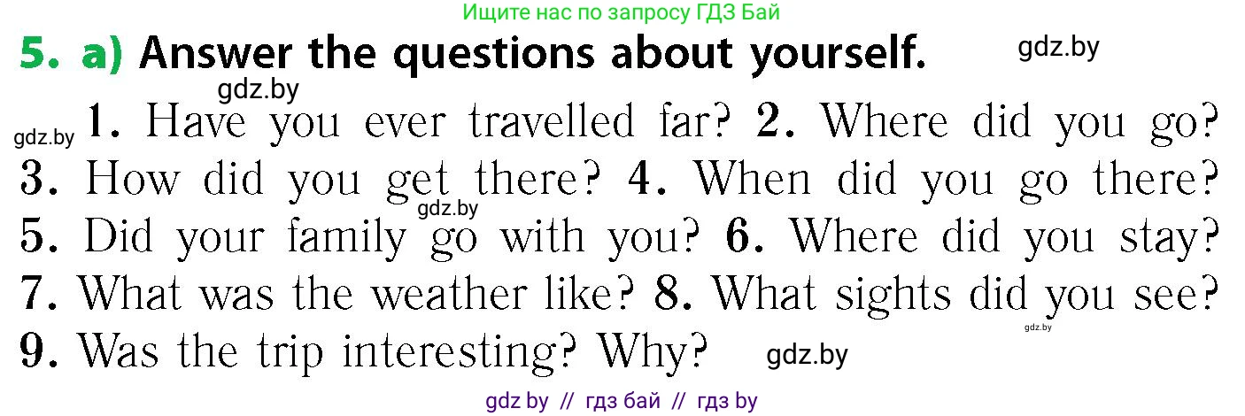 Английский язык (english), 6 класс Учебник, авторы: Юхнель Наталья Валентиновна, Наумова Елена Георгиевна, Малиновская Елена Александровна, издательство Адукацыя i выхаванне, Минск, 2021, страница 68, номер 5, Условие