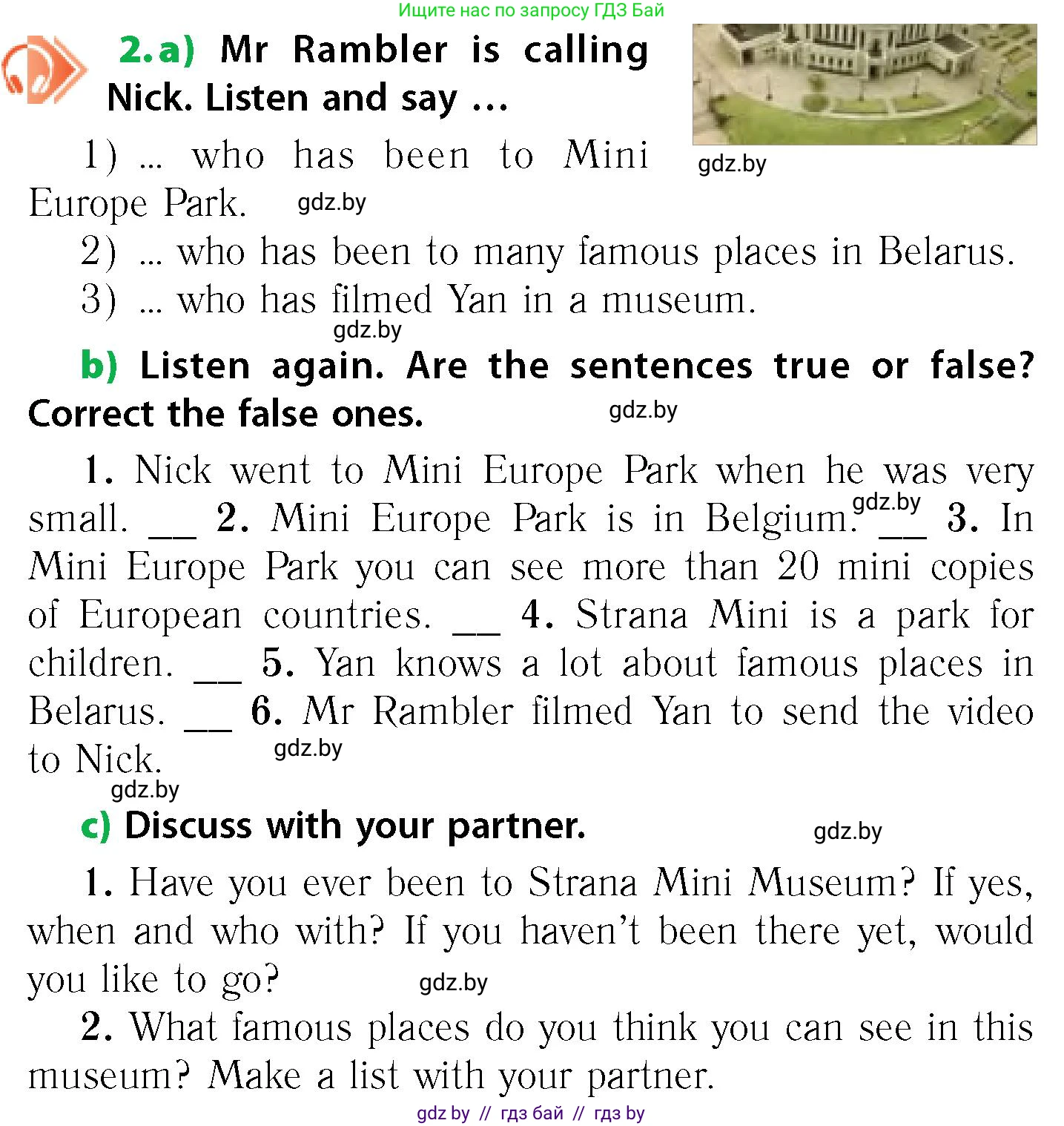 Английский язык (english), 6 класс Учебник, авторы: Юхнель Наталья Валентиновна, Наумова Елена Георгиевна, Малиновская Елена Александровна, издательство Адукацыя i выхаванне, Минск, 2021, страница 70, номер 2, Условие