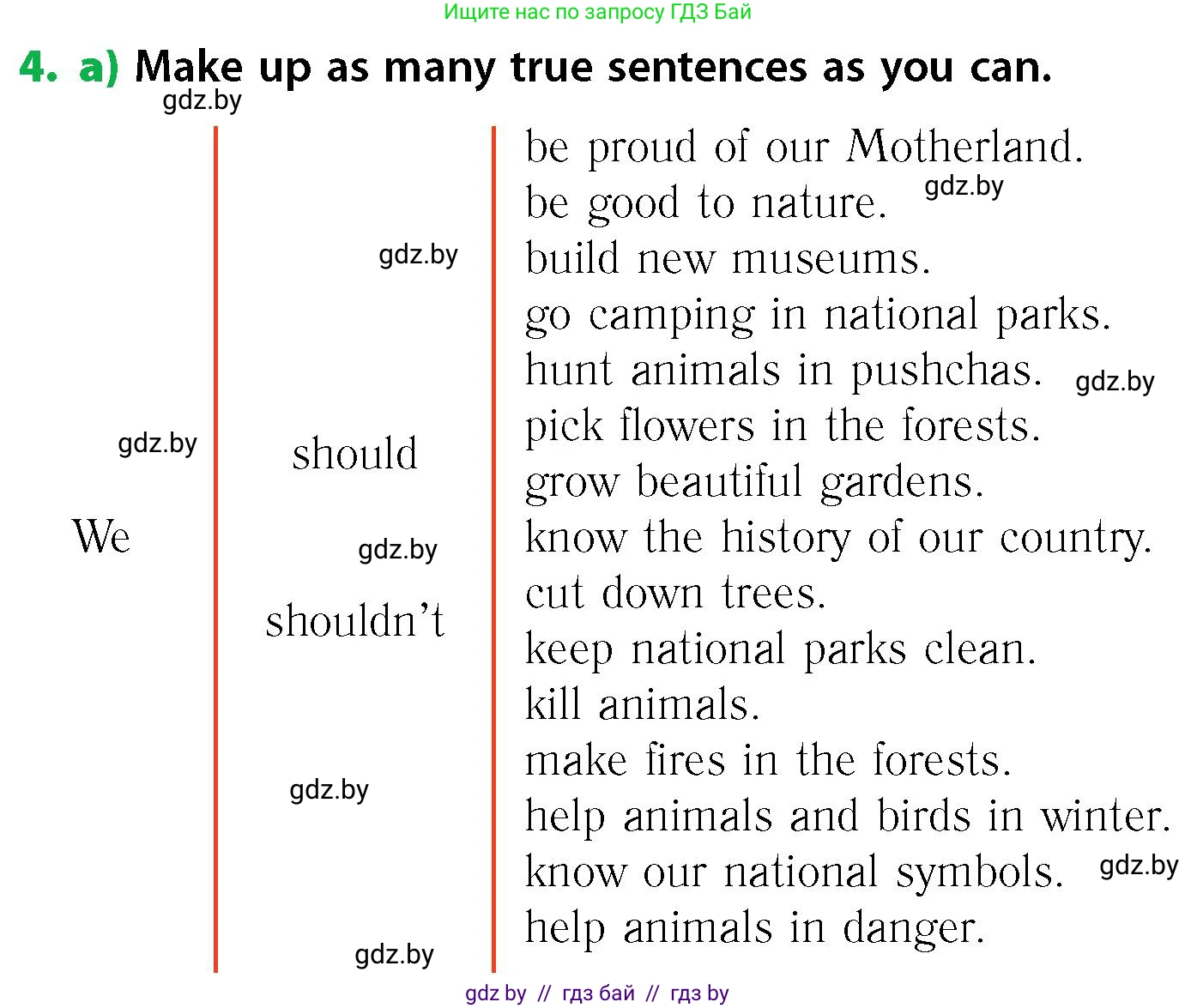 Английский язык (english), 6 класс Учебник, авторы: Юхнель Наталья Валентиновна, Наумова Елена Георгиевна, Малиновская Елена Александровна, издательство Адукацыя i выхаванне, Минск, 2021, страница 86, номер 4, Условие