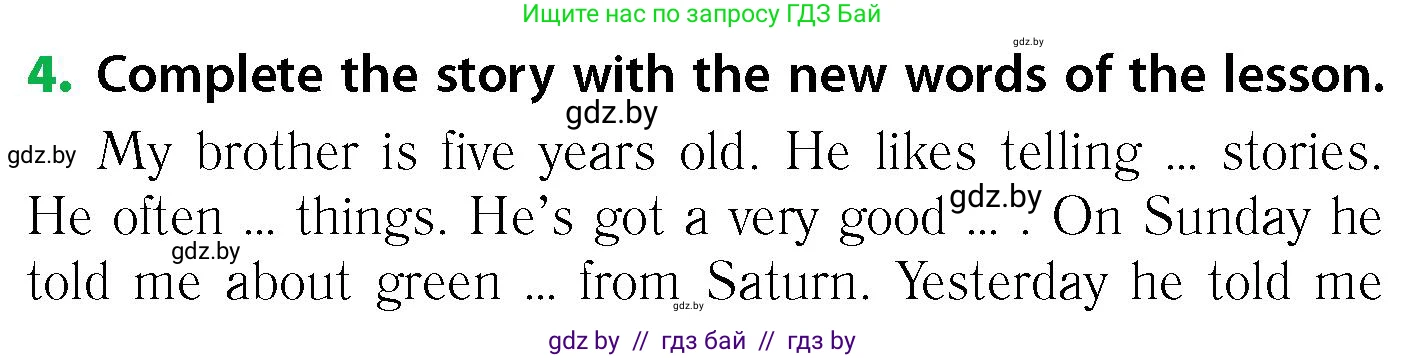 Английский язык (english), 6 класс Учебник, авторы: Юхнель Наталья Валентиновна, Наумова Елена Георгиевна, Малиновская Елена Александровна, издательство Адукацыя i выхаванне, Минск, 2021, страница 89, номер 4, Условие