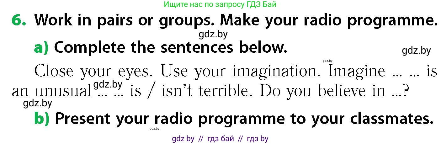 Английский язык (english), 6 класс Учебник, авторы: Юхнель Наталья Валентиновна, Наумова Елена Георгиевна, Малиновская Елена Александровна, издательство Адукацыя i выхаванне, Минск, 2021, страница 90, номер 6, Условие