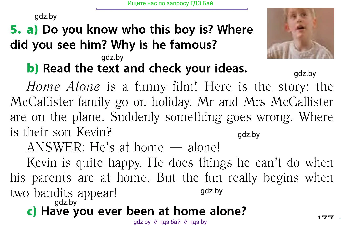 Английский язык (english), 6 класс Учебник, авторы: Юхнель Наталья Валентиновна, Наумова Елена Георгиевна, Малиновская Елена Александровна, издательство Адукацыя i выхаванне, Минск, 2021, страница 133, номер 5, Условие