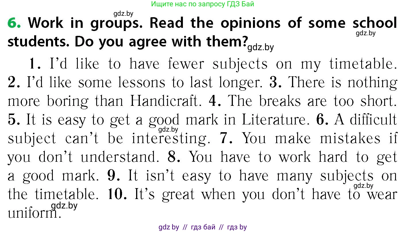 Английский язык (english), 6 класс Учебник, авторы: Юхнель Наталья Валентиновна, Наумова Елена Георгиевна, Малиновская Елена Александровна, издательство Адукацыя i выхаванне, Минск, 2021, страница 173, номер 6, Условие