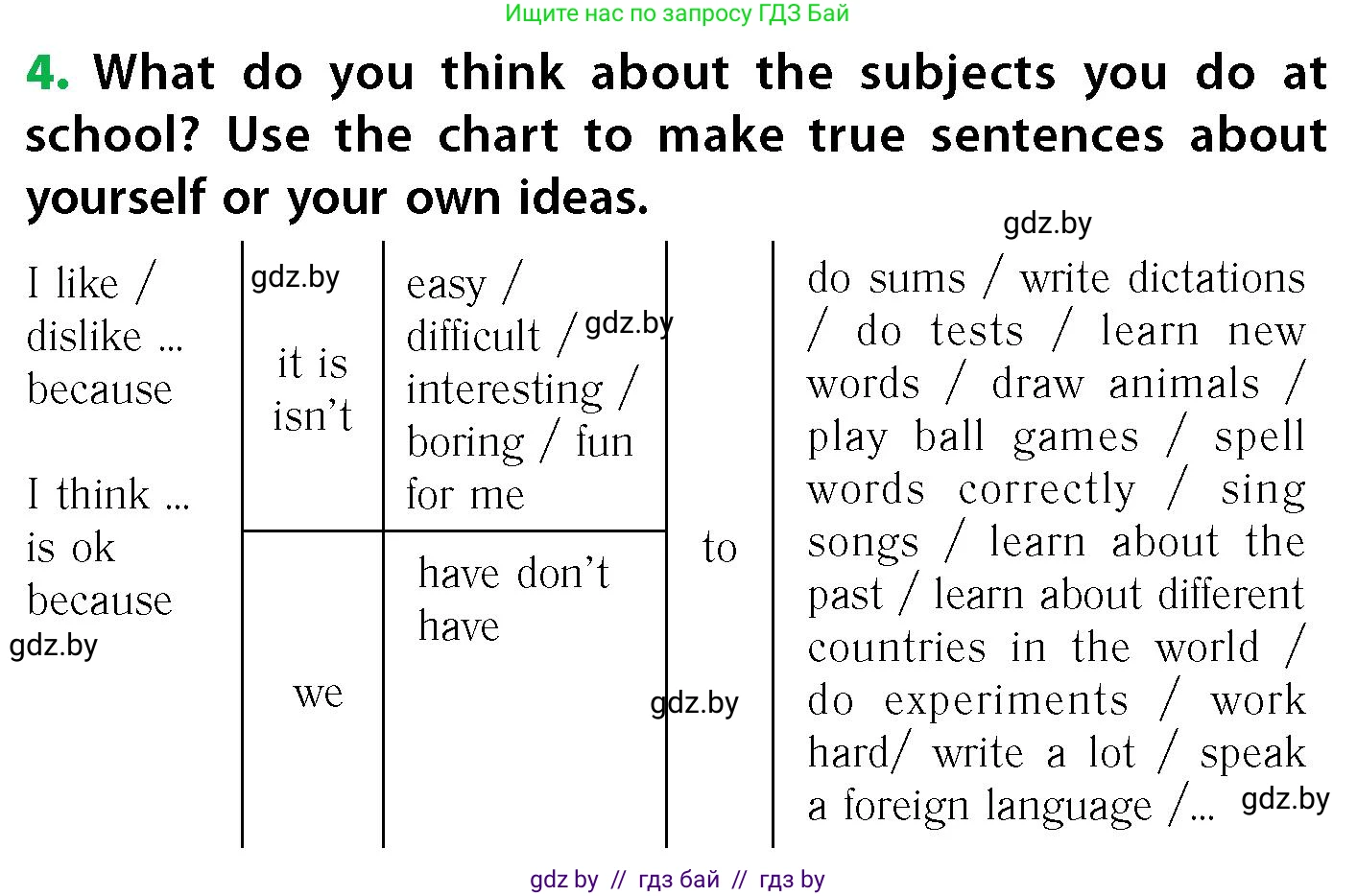Английский язык (english), 6 класс Учебник, авторы: Юхнель Наталья Валентиновна, Наумова Елена Георгиевна, Малиновская Елена Александровна, издательство Адукацыя i выхаванне, Минск, 2021, страница 175, номер 4, Условие