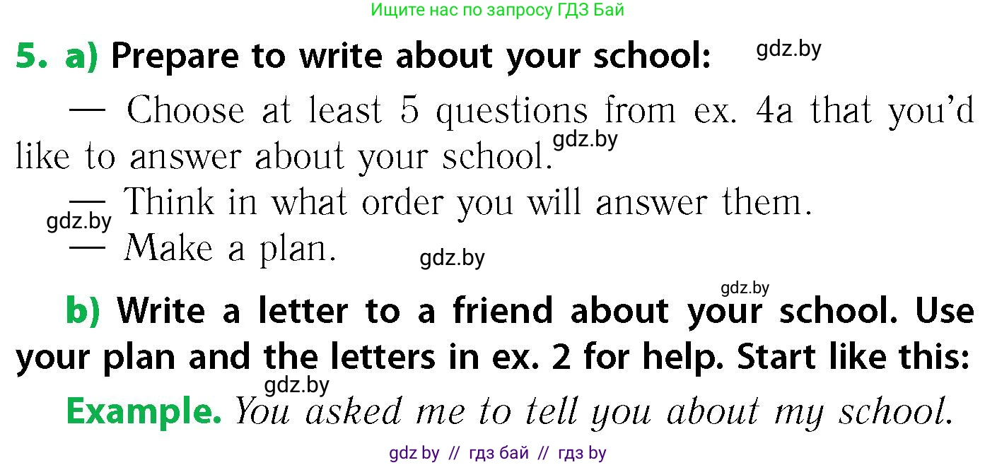 Английский язык (english), 6 класс Учебник, авторы: Юхнель Наталья Валентиновна, Наумова Елена Георгиевна, Малиновская Елена Александровна, издательство Адукацыя i выхаванне, Минск, 2021, страница 182, номер 5, Условие