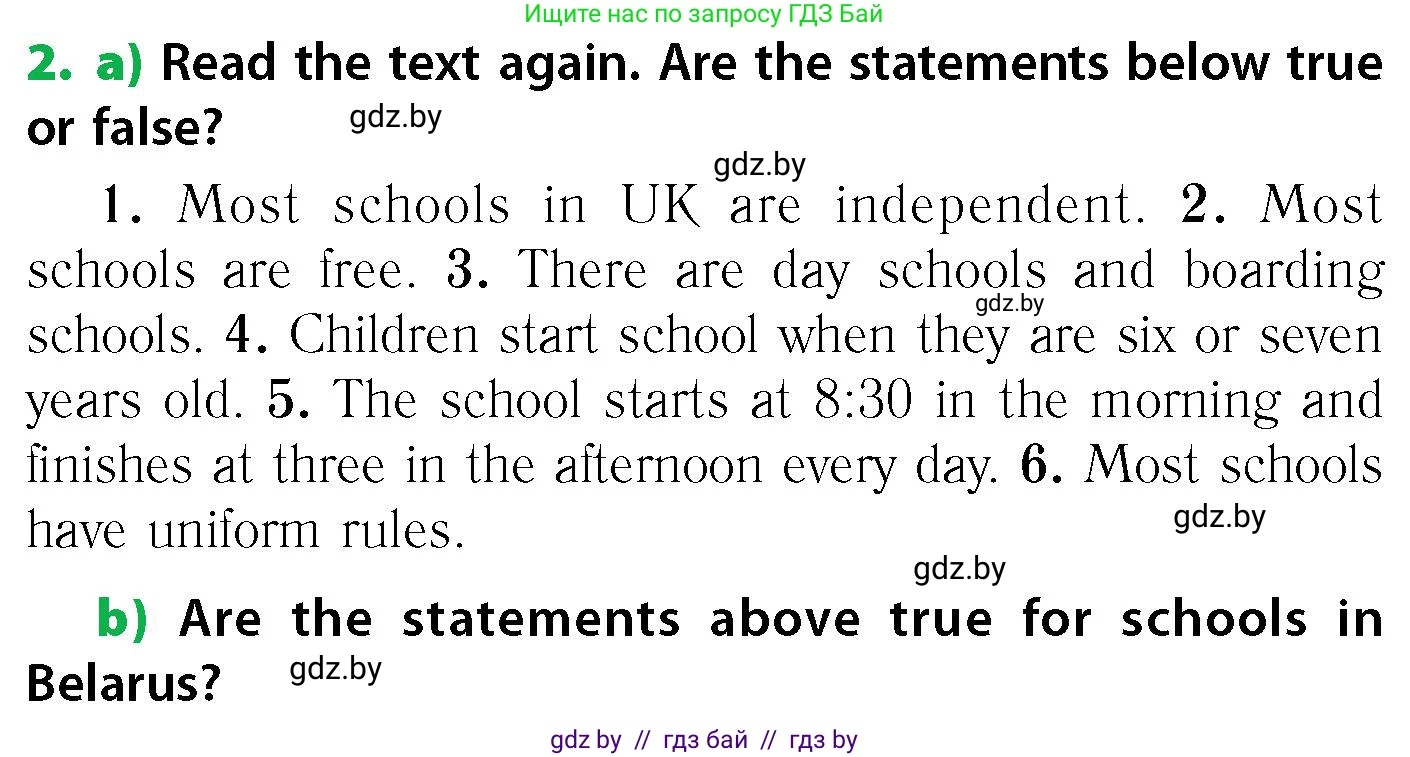 Английский язык (english), 6 класс Учебник, авторы: Юхнель Наталья Валентиновна, Наумова Елена Георгиевна, Малиновская Елена Александровна, издательство Адукацыя i выхаванне, Минск, 2021, страница 183, номер 2, Условие