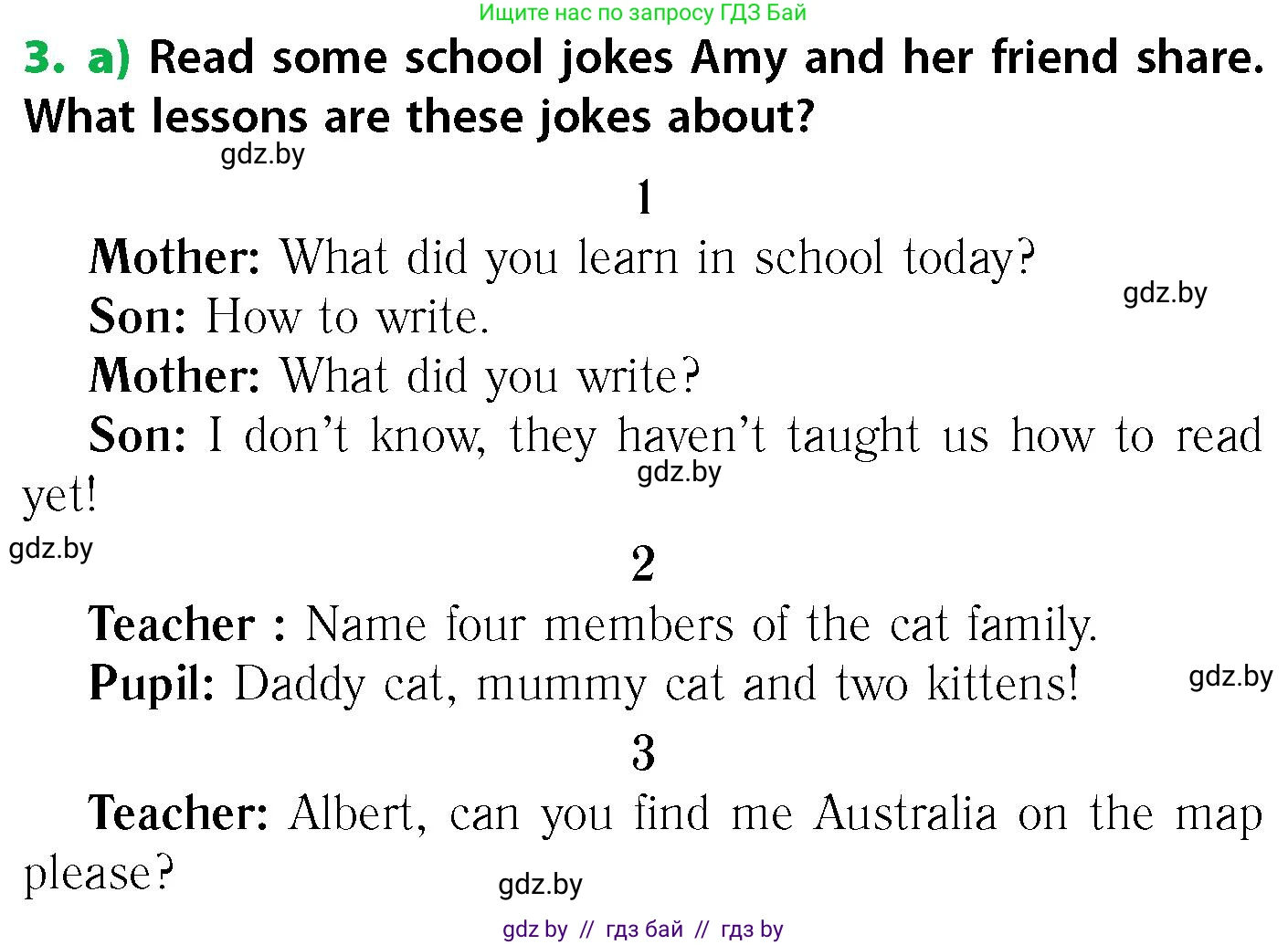 Английский язык (english), 6 класс Учебник, авторы: Юхнель Наталья Валентиновна, Наумова Елена Георгиевна, Малиновская Елена Александровна, издательство Адукацыя i выхаванне, Минск, 2021, страница 185, номер 3, Условие