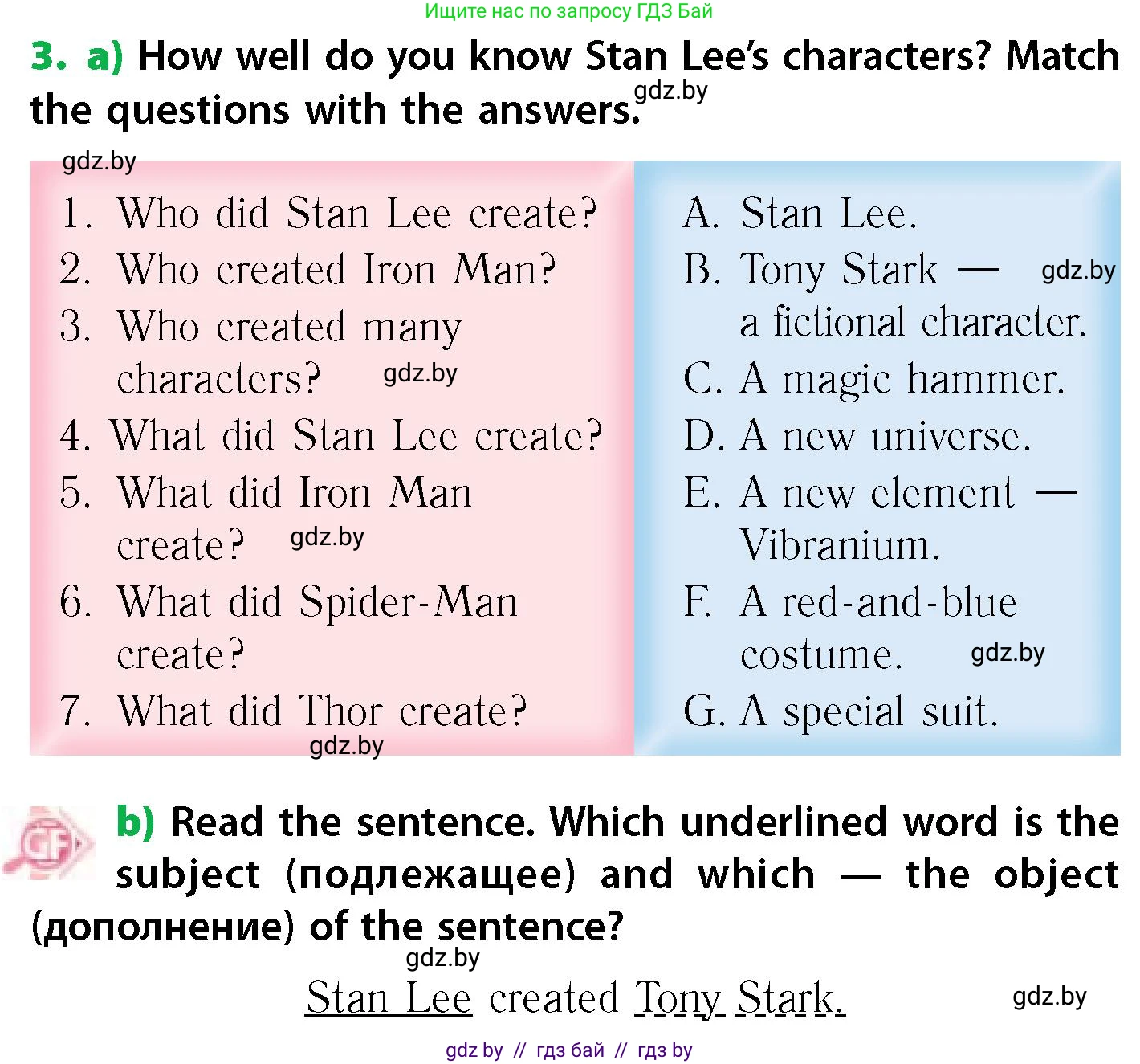 Английский язык (english), 6 класс Учебник, авторы: Юхнель Наталья Валентиновна, Наумова Елена Георгиевна, Малиновская Елена Александровна, издательство Адукацыя i выхаванне, Минск, 2021, страница 210, номер 3, Условие