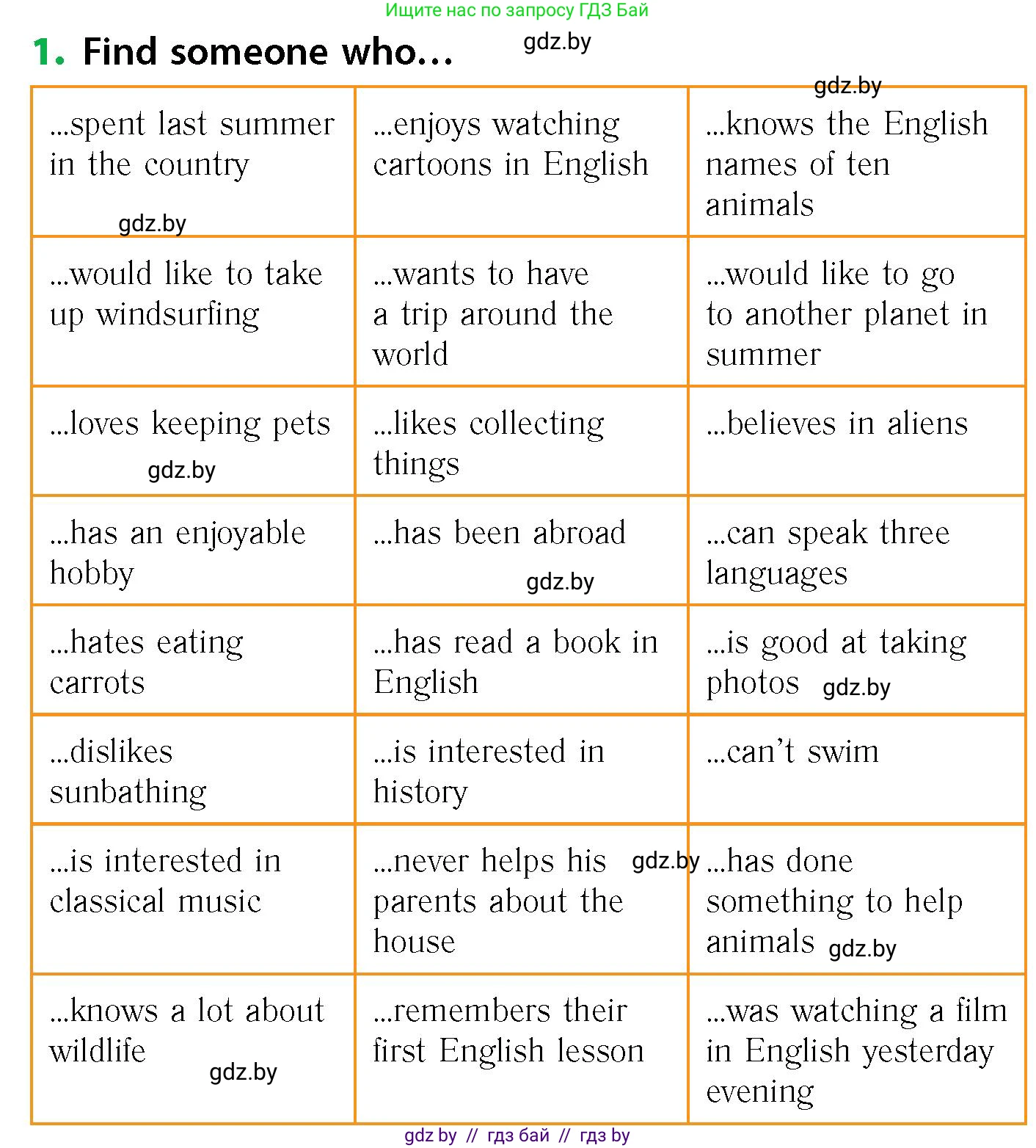 Английский язык (english), 6 класс Учебник, авторы: Юхнель Наталья Валентиновна, Наумова Елена Георгиевна, Малиновская Елена Александровна, издательство Адукацыя i выхаванне, Минск, 2021, страница 243, номер 1, Условие