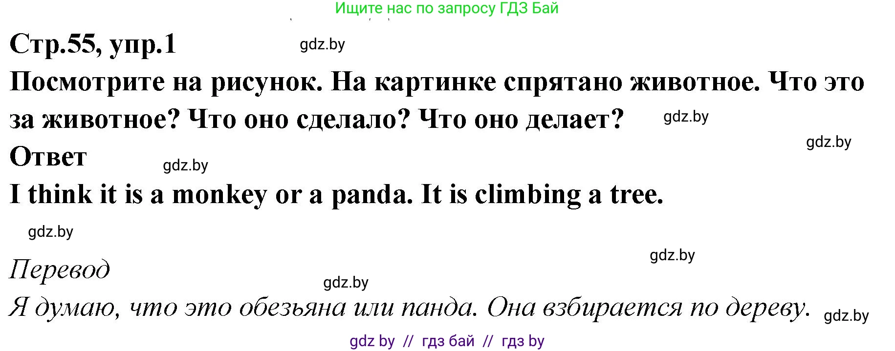 Английский язык (english), 6 класс Учебник, авторы: Юхнель Наталья Валентиновна, Наумова Елена Георгиевна, Малиновская Елена Александровна, издательство Адукацыя i выхаванне, Минск, 2021, страница 55, номер 1, Решение