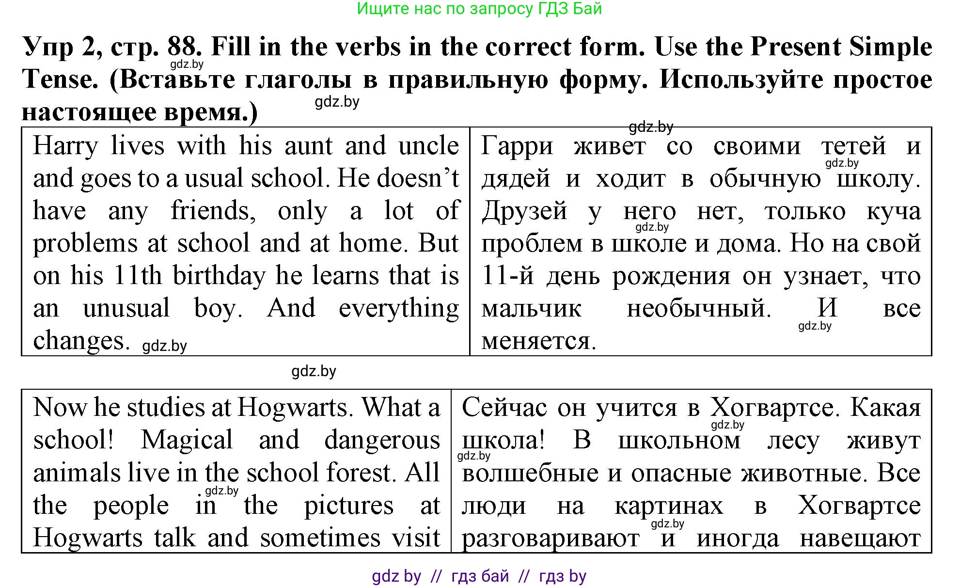 Английский язык (english), 6 класс Тетрадь по грамматике (grammar), авторы: Севрюкова Татьяна Юрьевна, Юхнель Наталья Валентиновна, Бушуева Эдите Владиславовна, издательство Аверсэв, Минск, 2022, зелёного цвета, страница 88, номер 2, Решение