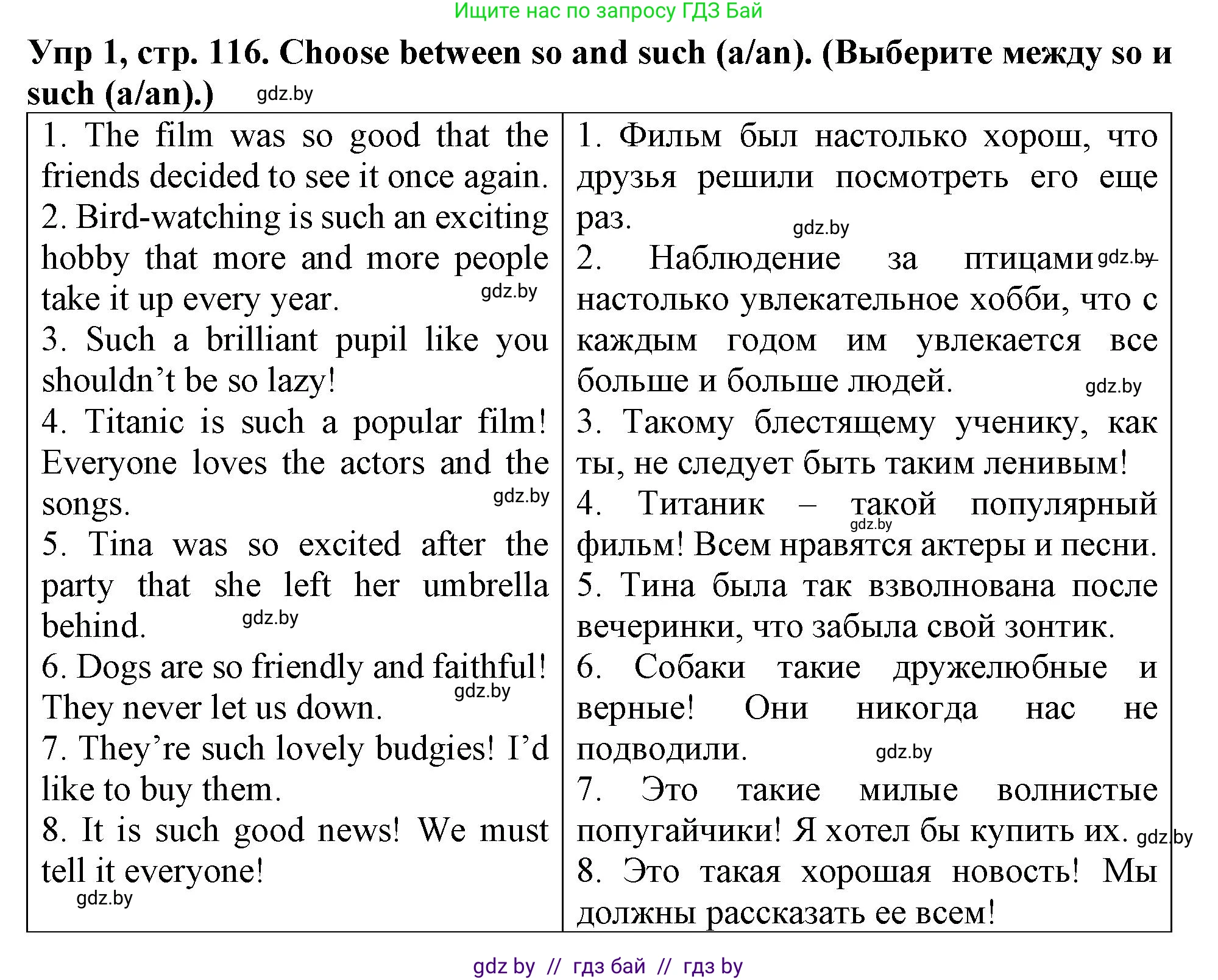 Английский язык (english), 6 класс Тетрадь по грамматике (grammar), авторы: Севрюкова Татьяна Юрьевна, Юхнель Наталья Валентиновна, Бушуева Эдите Владиславовна, издательство Аверсэв, Минск, 2022, зелёного цвета, страница 116, номер 1, Решение