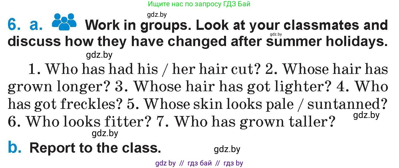 Английский язык (english), 7 класс Учебник (Student's book), авторы: Юхнель Наталья Валентиновна, Демченко Наталья Валентиновна, Наумова Елена Георгиевна, Романчук Вероника Романовна, издательство Вышэйшая школа, Минск, 2023, страница 7, номер 6, Условие