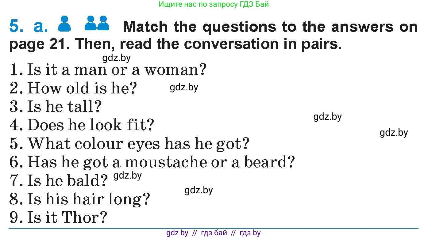 Английский язык (english), 7 класс Учебник (Student's book), авторы: Юхнель Наталья Валентиновна, Демченко Наталья Валентиновна, Наумова Елена Георгиевна, Романчук Вероника Романовна, издательство Вышэйшая школа, Минск, 2023, страница 20, номер 5, Условие