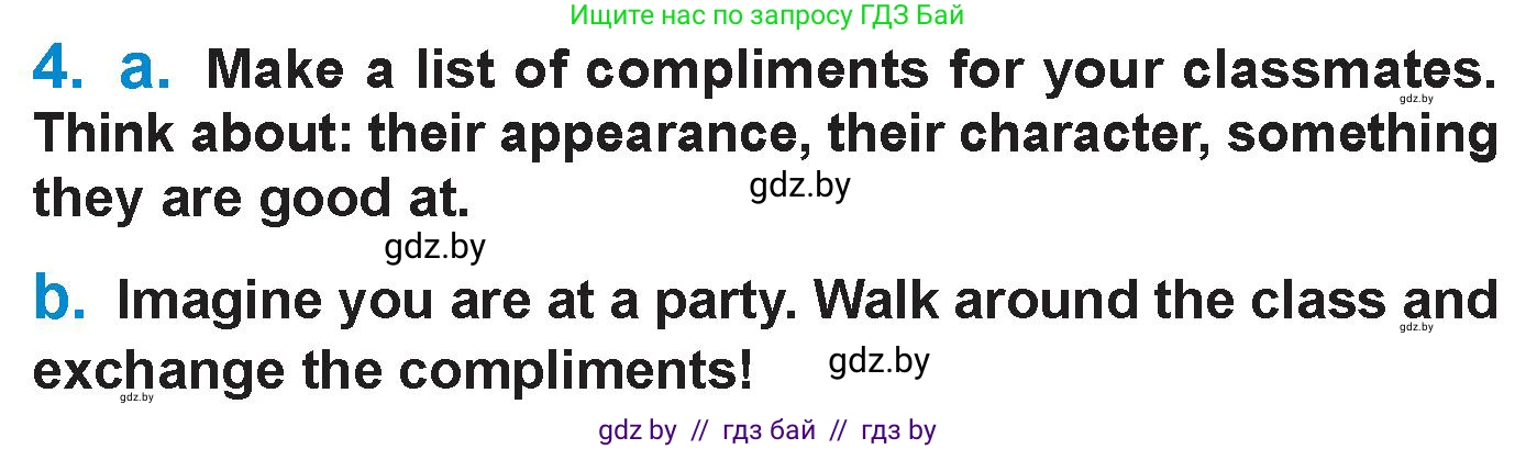 Английский язык (english), 7 класс Учебник (Student's book), авторы: Юхнель Наталья Валентиновна, Демченко Наталья Валентиновна, Наумова Елена Георгиевна, Романчук Вероника Романовна, издательство Вышэйшая школа, Минск, 2023, страница 28, номер 4, Условие