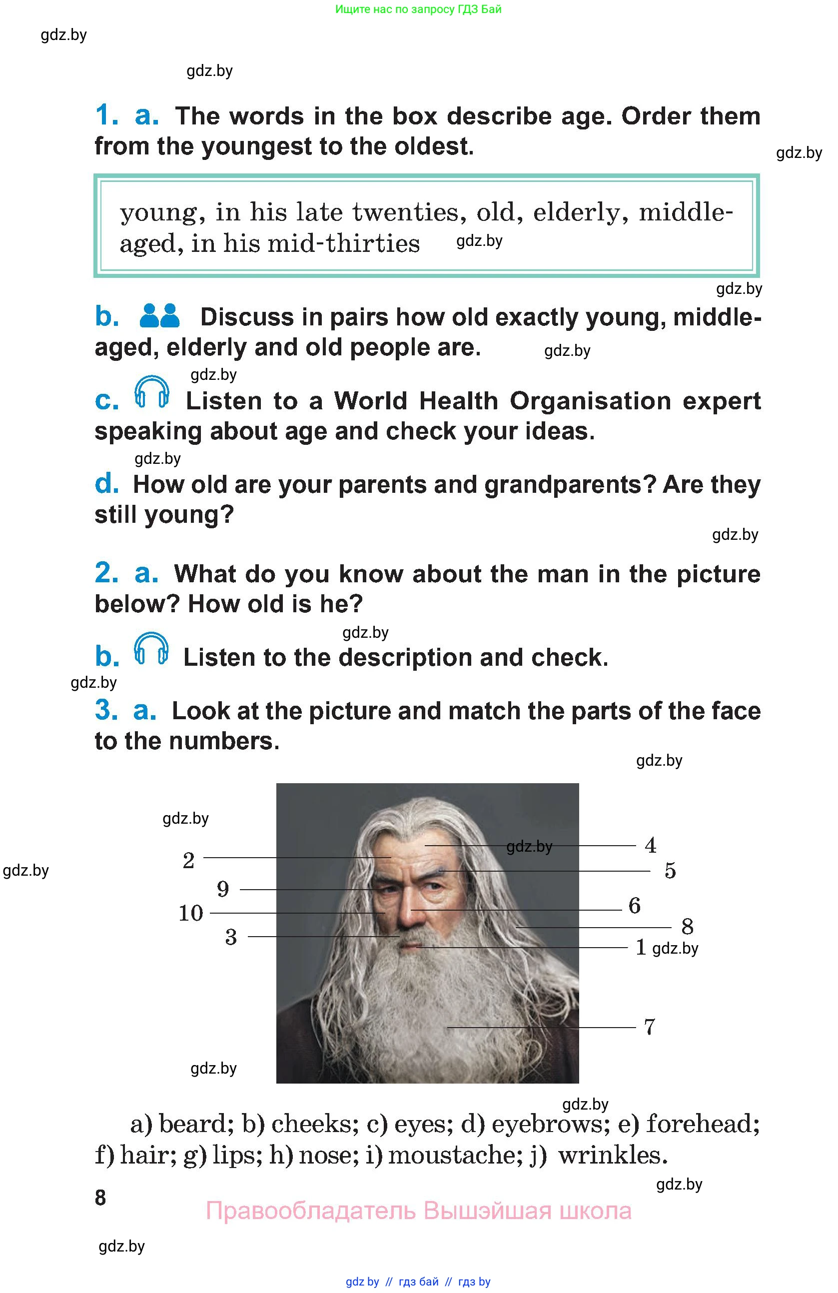 Английский язык (english), 7 класс Учебник (Student's book), авторы: Юхнель Наталья Валентиновна, Демченко Наталья Валентиновна, Наумова Елена Георгиевна, Романчук Вероника Романовна, издательство Вышэйшая школа, Минск, 2023, страница 8