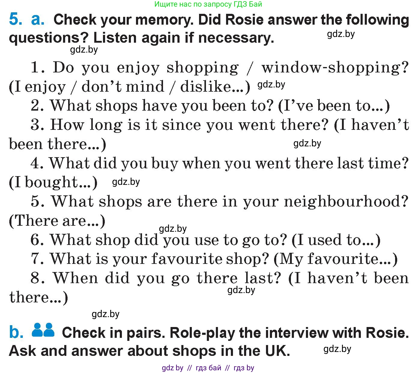 Английский язык (english), 7 класс Учебник (Student's book), авторы: Юхнель Наталья Валентиновна, Демченко Наталья Валентиновна, Наумова Елена Георгиевна, Романчук Вероника Романовна, издательство Вышэйшая школа, Минск, 2023, страница 54, номер 5, Условие