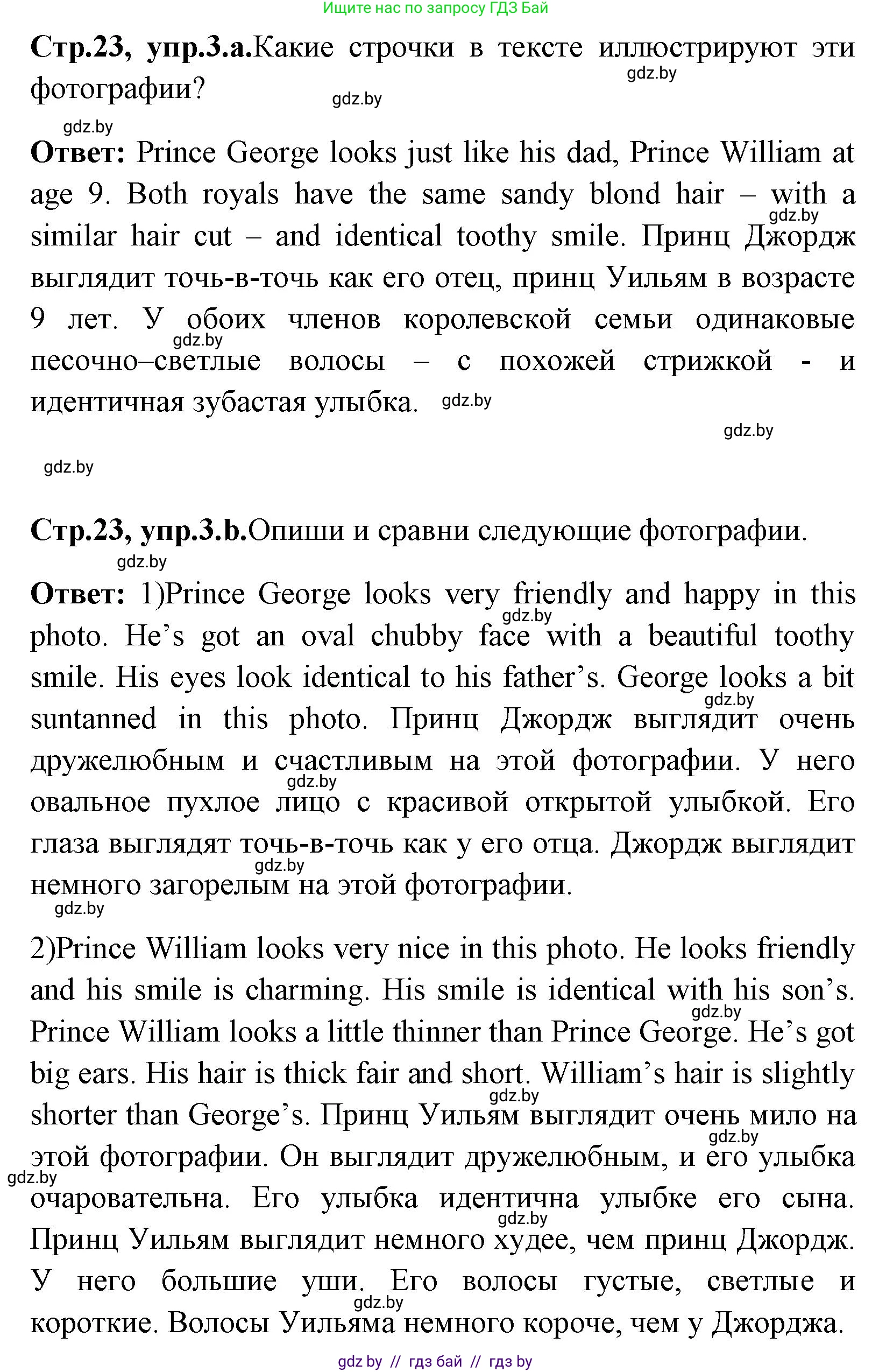 Английский язык (english), 7 класс Учебник (Student's book), авторы: Юхнель Наталья Валентиновна, Демченко Наталья Валентиновна, Наумова Елена Георгиевна, Романчук Вероника Романовна, издательство Вышэйшая школа, Минск, 2023, страница 23, номер 3, Решение