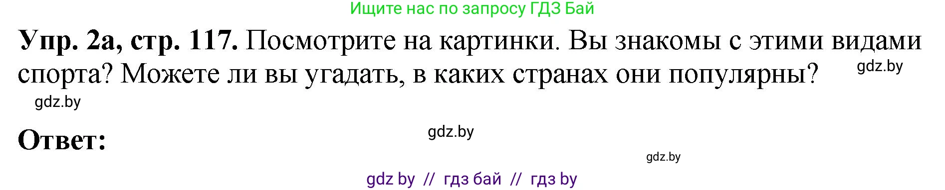Английский язык (english), 7 класс Учебник (Student's book), авторы: Юхнель Наталья Валентиновна, Демченко Наталья Валентиновна, Наумова Елена Георгиевна, Романчук Вероника Романовна, издательство Вышэйшая школа, Минск, 2023, страница 117, номер 2, Решение