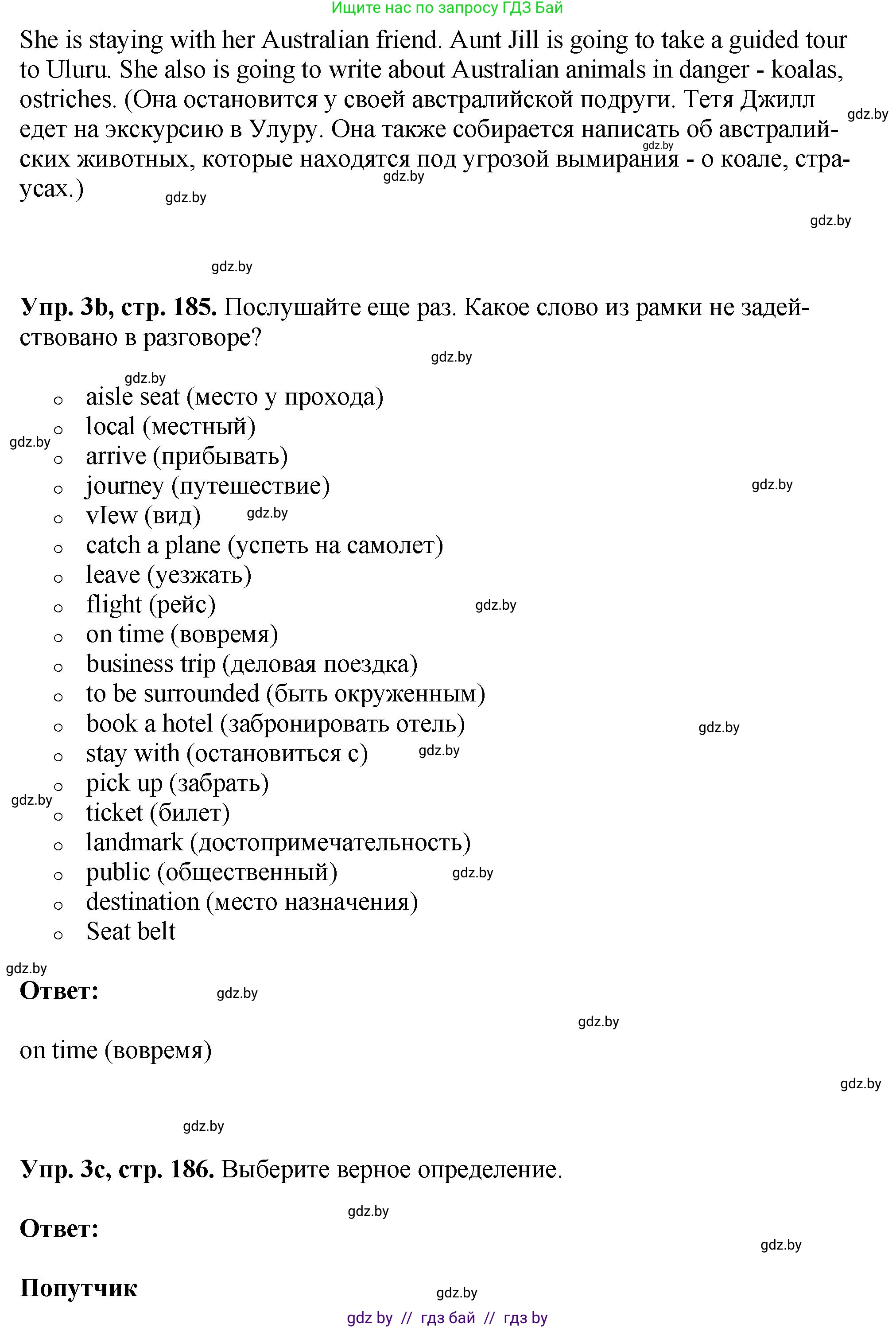 Английский язык (english), 7 класс Учебник (Student's book), авторы: Юхнель Наталья Валентиновна, Демченко Наталья Валентиновна, Наумова Елена Георгиевна, Романчук Вероника Романовна, издательство Вышэйшая школа, Минск, 2023, страница 185, номер 3, Решение (продолжение 4)