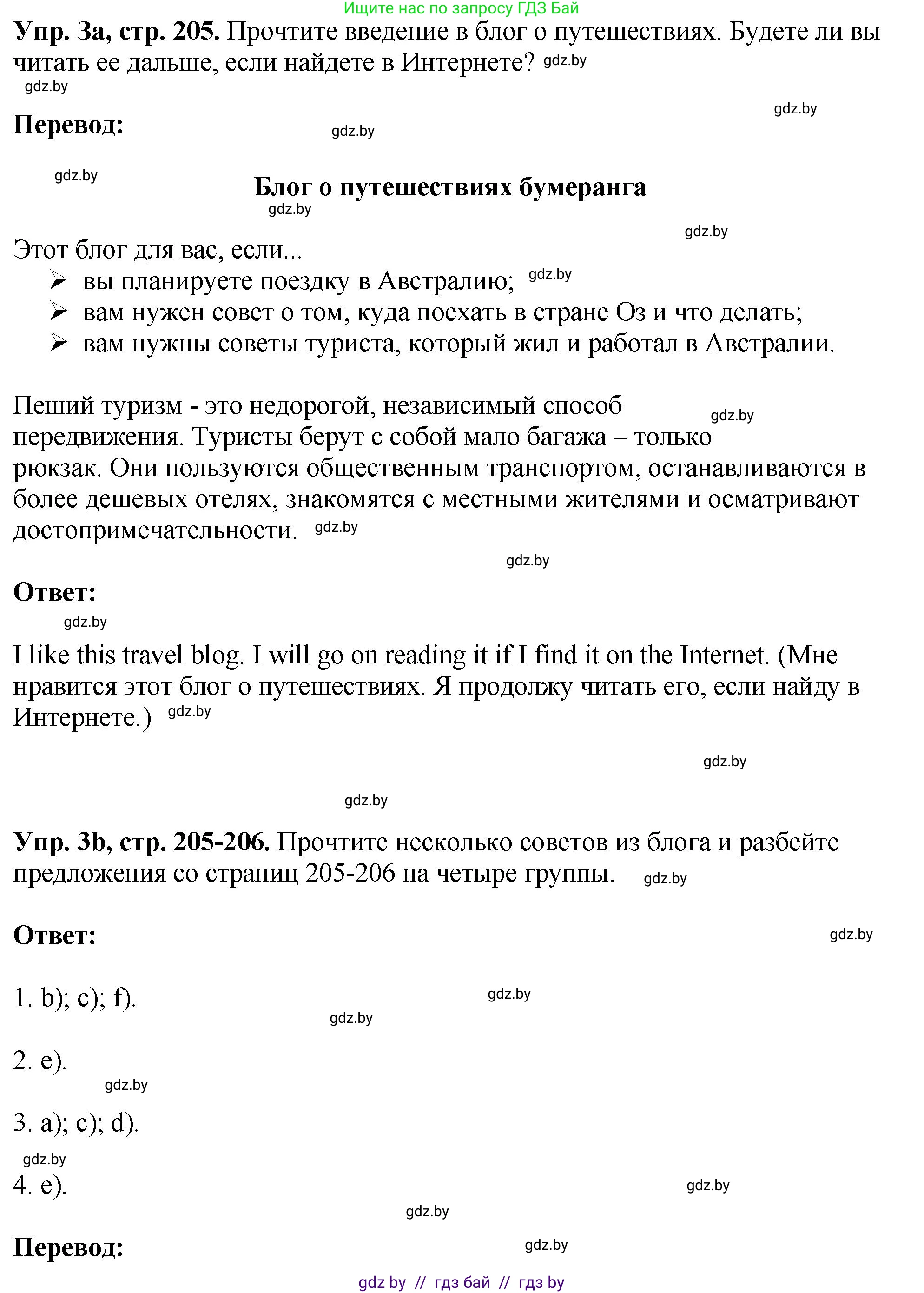 Английский язык (english), 7 класс Учебник (Student's book), авторы: Юхнель Наталья Валентиновна, Демченко Наталья Валентиновна, Наумова Елена Георгиевна, Романчук Вероника Романовна, издательство Вышэйшая школа, Минск, 2023, страница 205, номер 3, Решение