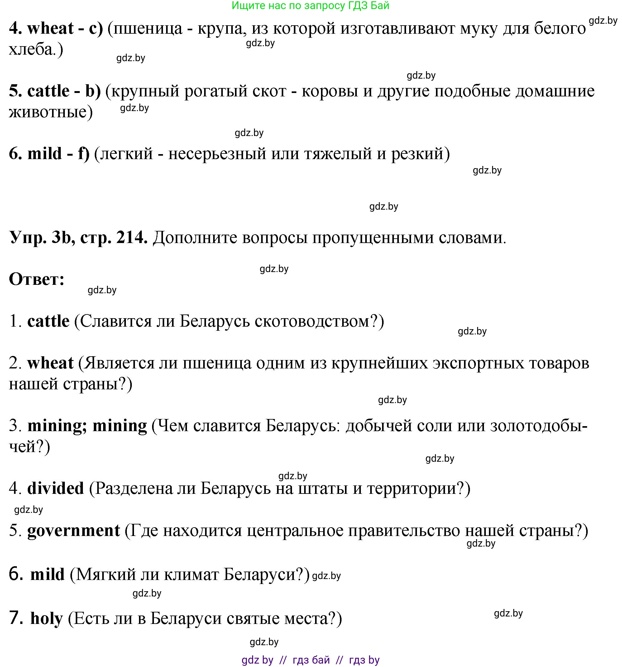Английский язык (english), 7 класс Учебник (Student's book), авторы: Юхнель Наталья Валентиновна, Демченко Наталья Валентиновна, Наумова Елена Георгиевна, Романчук Вероника Романовна, издательство Вышэйшая школа, Минск, 2023, страница 214, номер 3, Решение (продолжение 2)