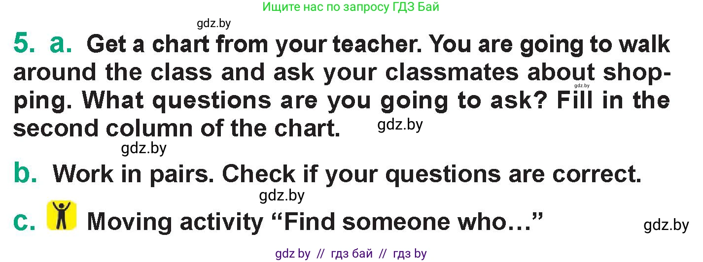 Английский язык (english), 7 класс Учебник (Student's book), авторы: Демченко Наталья Валентиновна, Севрюкова Татьяна Юрьевна, Юхнель Наталья Валентиновна, Наумова Елена Георгиевна, Манешина А В, Маслёнченко Н А, издательство Вышэйшая школа, Минск, 2019, оранжевого цвета, Часть ( Part) 1, страница 101, номер 5, Условие
