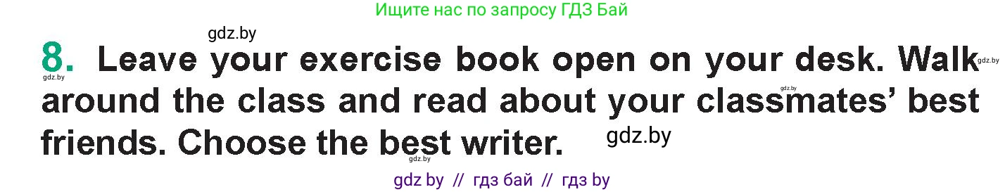 Английский язык (english), 7 класс Учебник (Student's book), авторы: Демченко Наталья Валентиновна, Севрюкова Татьяна Юрьевна, Юхнель Наталья Валентиновна, Наумова Елена Георгиевна, Манешина А В, Маслёнченко Н А, издательство Вышэйшая школа, Минск, 2019, оранжевого цвета, Часть ( Part) 1, страница 133, номер 8, Условие