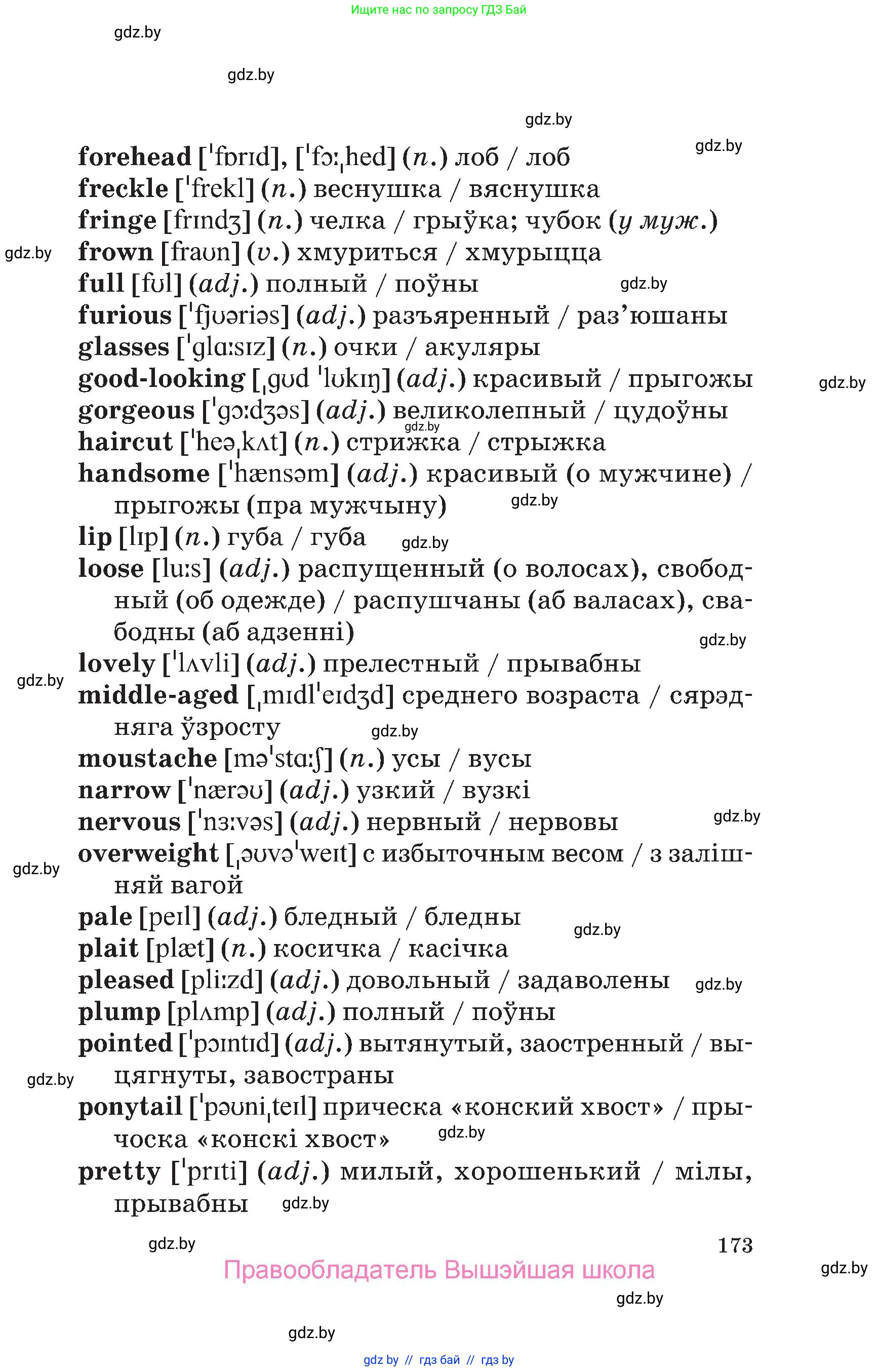 Английский язык (english), 7 класс Учебник (Student's book), авторы: Демченко Наталья Валентиновна, Севрюкова Татьяна Юрьевна, Юхнель Наталья Валентиновна, Наумова Елена Георгиевна, Манешина А В, Маслёнченко Н А, издательство Вышэйшая школа, Минск, 2019, оранжевого цвета, Часть ( Part) 2, страница 173