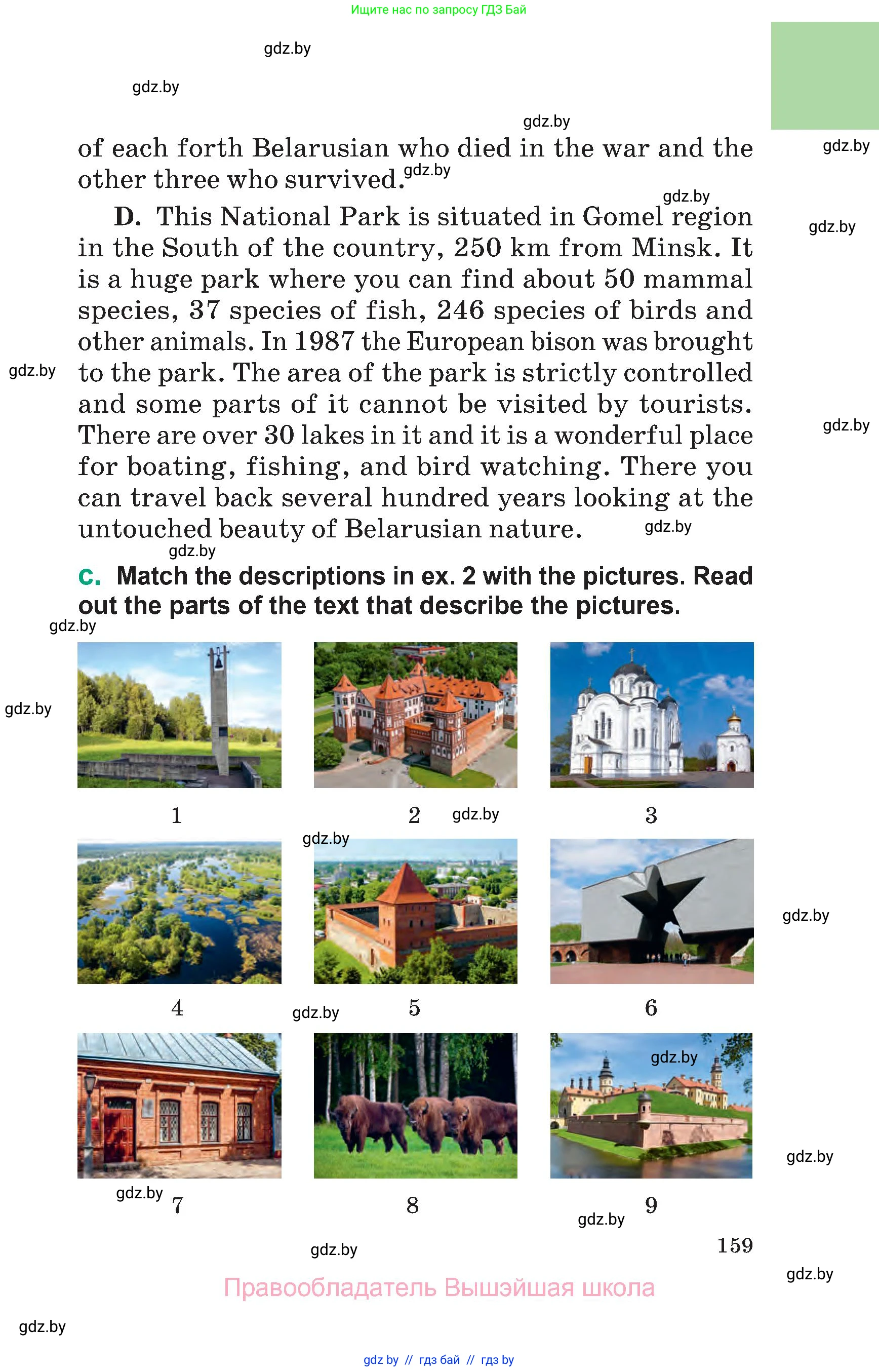 Английский язык (english), 7 класс Учебник (Student's book), авторы: Демченко Наталья Валентиновна, Севрюкова Татьяна Юрьевна, Юхнель Наталья Валентиновна, Наумова Елена Георгиевна, Манешина А В, Маслёнченко Н А, издательство Вышэйшая школа, Минск, 2019, оранжевого цвета, Часть ( Part) 1, страница 159