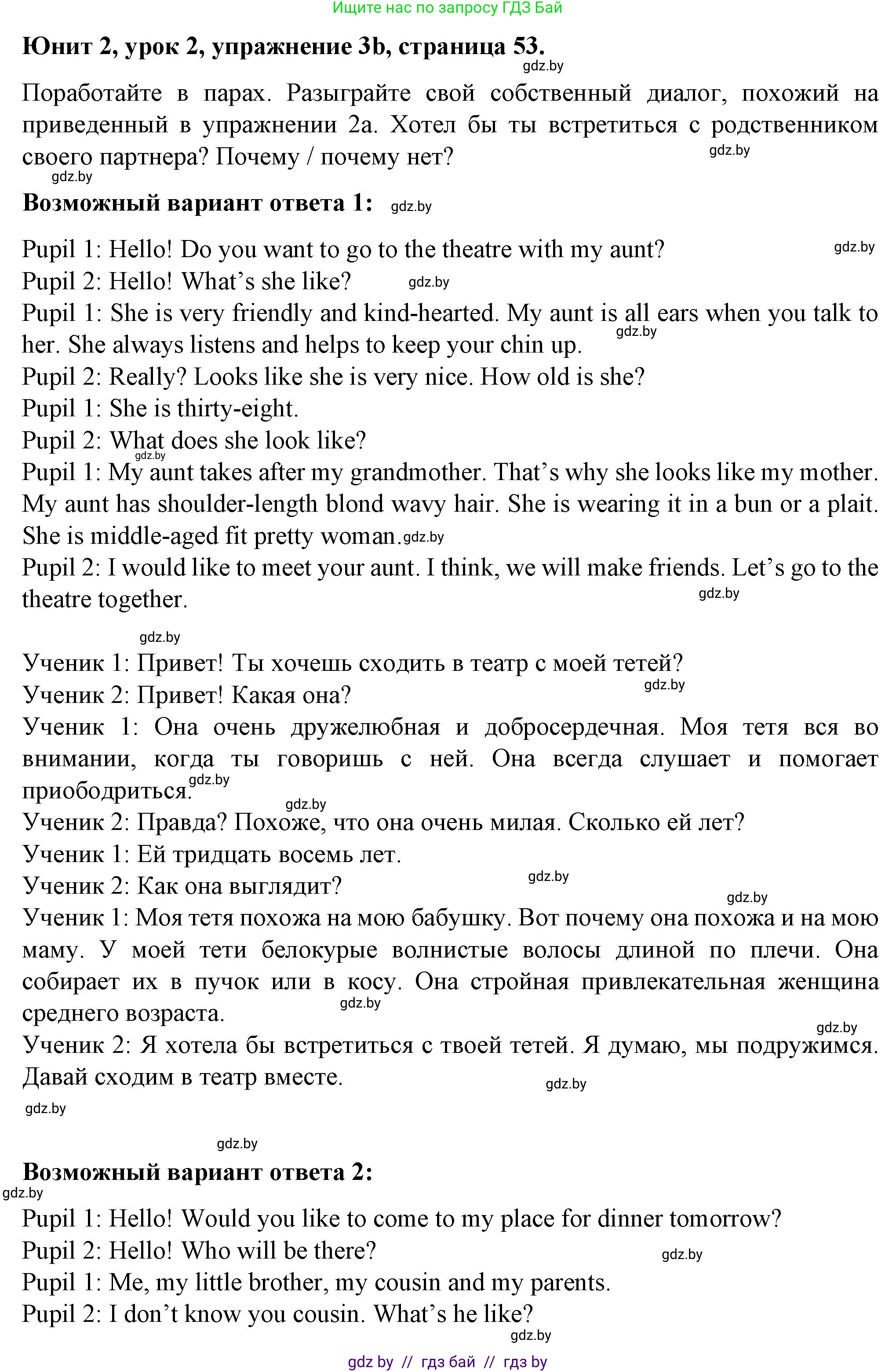 Английский язык (english), 7 класс Учебник (Student's book), авторы: Демченко Наталья Валентиновна, Севрюкова Татьяна Юрьевна, Юхнель Наталья Валентиновна, Наумова Елена Георгиевна, Манешина А В, Маслёнченко Н А, издательство Вышэйшая школа, Минск, 2019, оранжевого цвета, Часть ( Part) 1, страница 53, номер 3, Решение (продолжение 3)