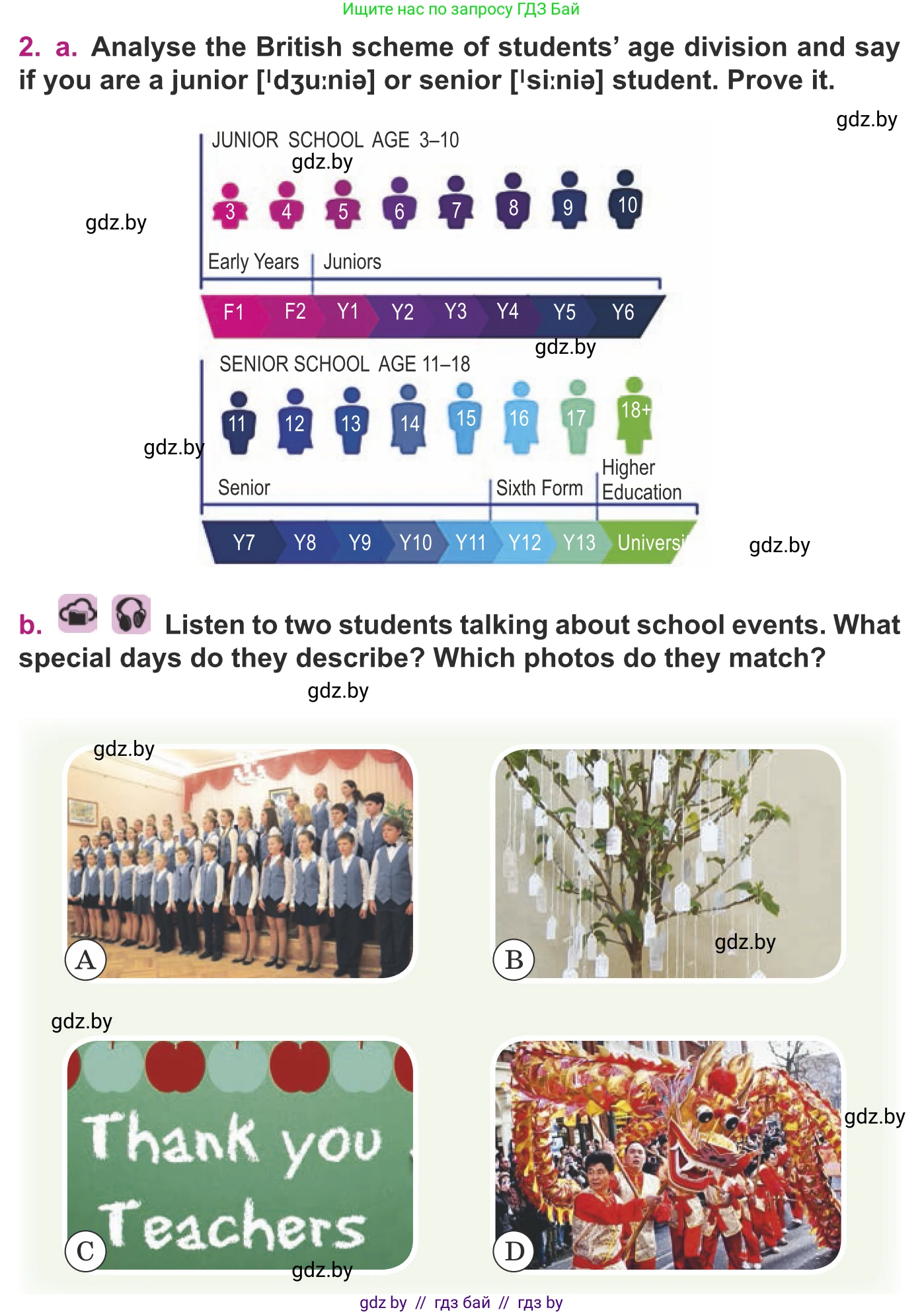 Английский язык (english), 8 класс Учебник, авторы: Демченко Наталья Валентиновна, Севрюкова Татьяна Юрьевна, Наумова Елена Георгиевна, Рыбалко О Н, Манешина А В, Маслёнченко Н А, Бушуева Эдите Владиславовна, издательство Вышэйшая школа, Минск, 2020, розового цвета, Часть ( Part) 1, страница 28, номер 2, Условие
