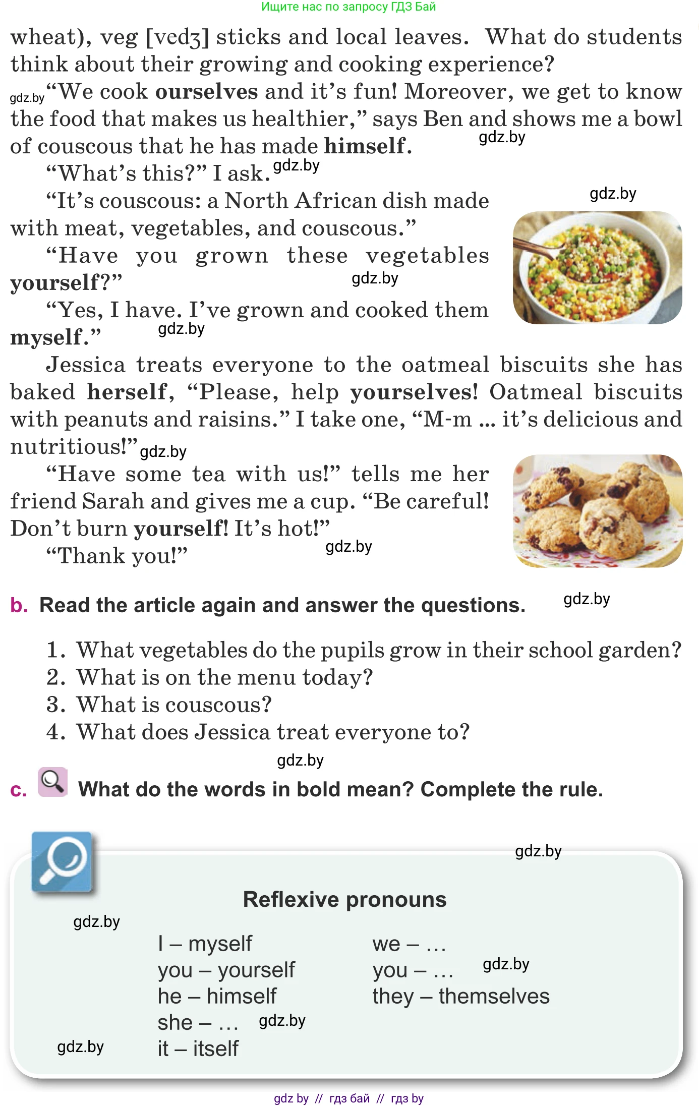 Английский язык (english), 8 класс Учебник, авторы: Демченко Наталья Валентиновна, Севрюкова Татьяна Юрьевна, Наумова Елена Георгиевна, Рыбалко О Н, Манешина А В, Маслёнченко Н А, Бушуева Эдите Владиславовна, издательство Вышэйшая школа, Минск, 2020, розового цвета, Часть ( Part) 1, страница 56, номер 2, Условие (продолжение 2)