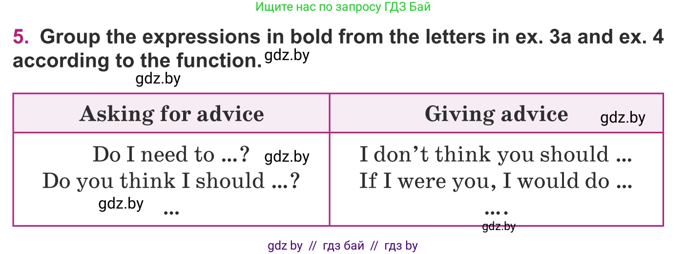 Английский язык (english), 8 класс Учебник, авторы: Демченко Наталья Валентиновна, Севрюкова Татьяна Юрьевна, Наумова Елена Георгиевна, Рыбалко О Н, Манешина А В, Маслёнченко Н А, Бушуева Эдите Владиславовна, издательство Вышэйшая школа, Минск, 2020, розового цвета, Часть ( Part) 1, страница 111, номер 5, Условие