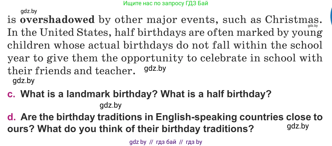 Английский язык (english), 8 класс Учебник, авторы: Демченко Наталья Валентиновна, Севрюкова Татьяна Юрьевна, Наумова Елена Георгиевна, Рыбалко О Н, Манешина А В, Маслёнченко Н А, Бушуева Эдите Владиславовна, издательство Вышэйшая школа, Минск, 2020, розового цвета, Часть ( Part) 2, страница 11, номер 2, Условие (продолжение 3)