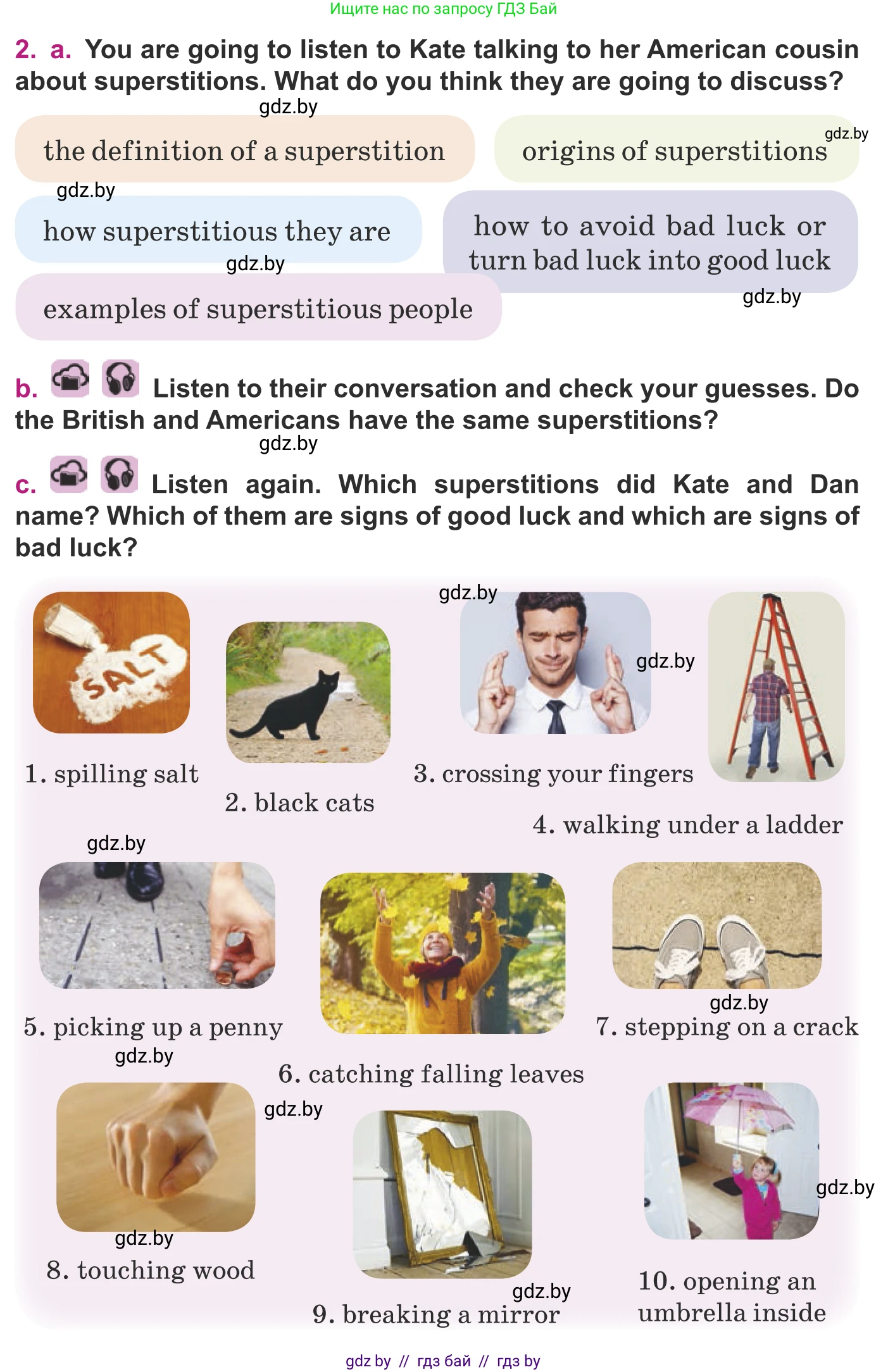 Английский язык (english), 8 класс Учебник, авторы: Демченко Наталья Валентиновна, Севрюкова Татьяна Юрьевна, Наумова Елена Георгиевна, Рыбалко О Н, Манешина А В, Маслёнченко Н А, Бушуева Эдите Владиславовна, издательство Вышэйшая школа, Минск, 2020, розового цвета, Часть ( Part) 2, страница 25, номер 2, Условие